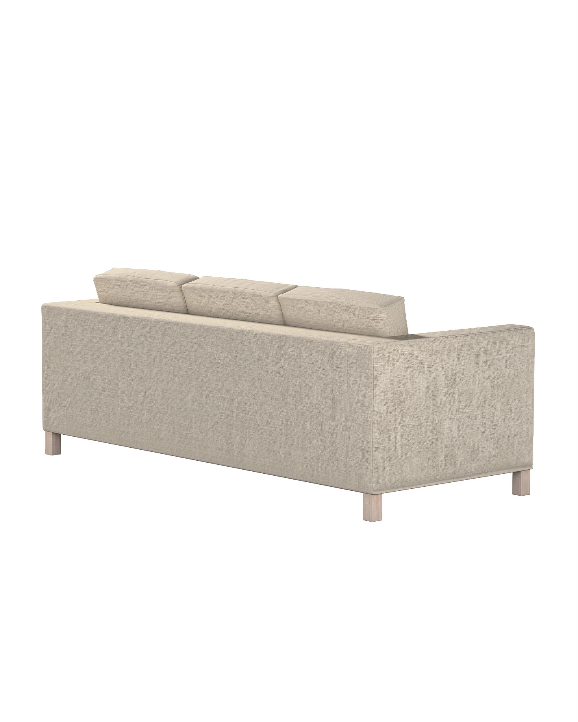 Bezug für Karlanda 3-Sitzer Sofa nicht ausklappbar, kurz Farbe beige Stoff strukturiert