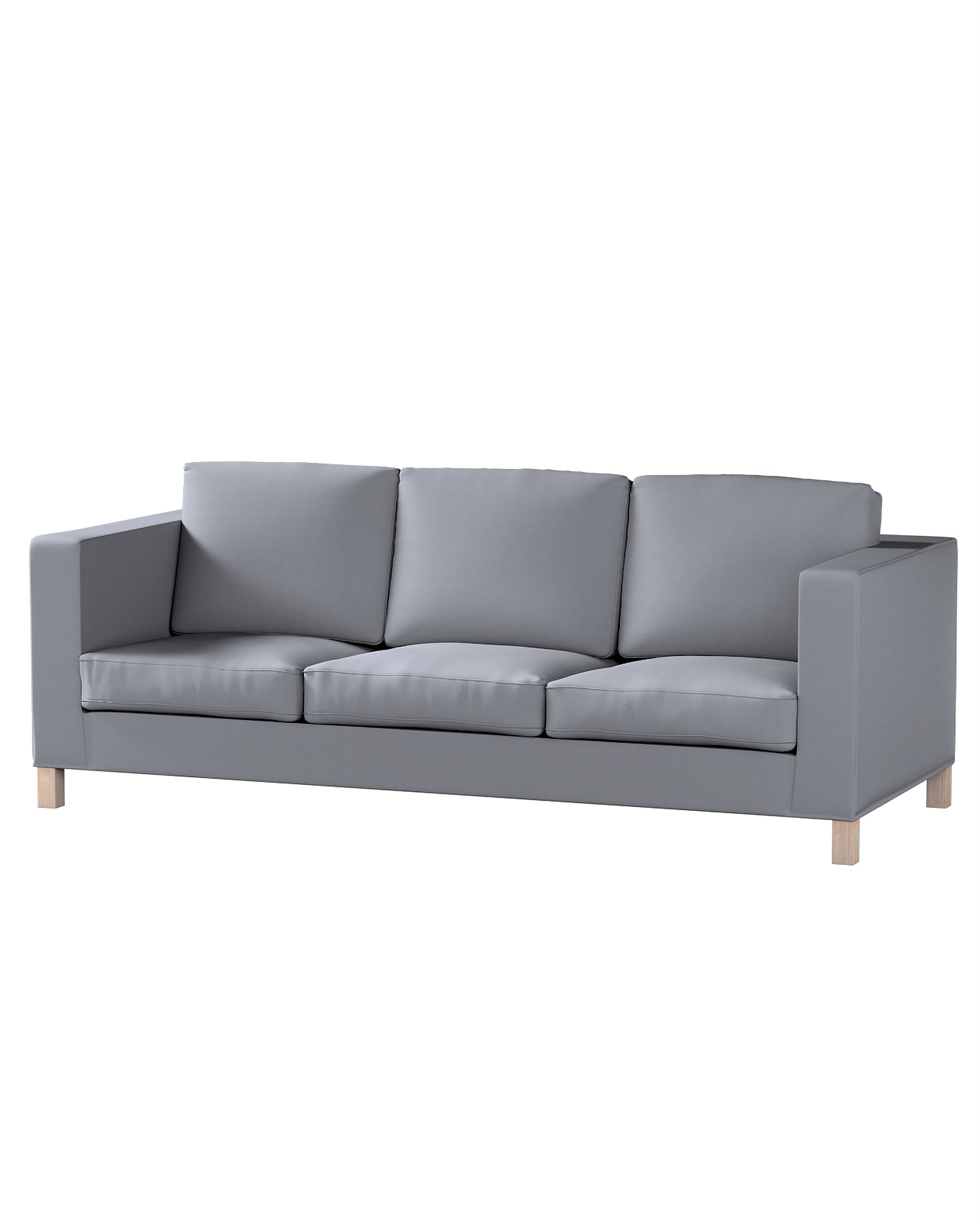 Bezug für Karlanda 3-Sitzer Sofa nicht ausklappbar, kurz Farbe grau