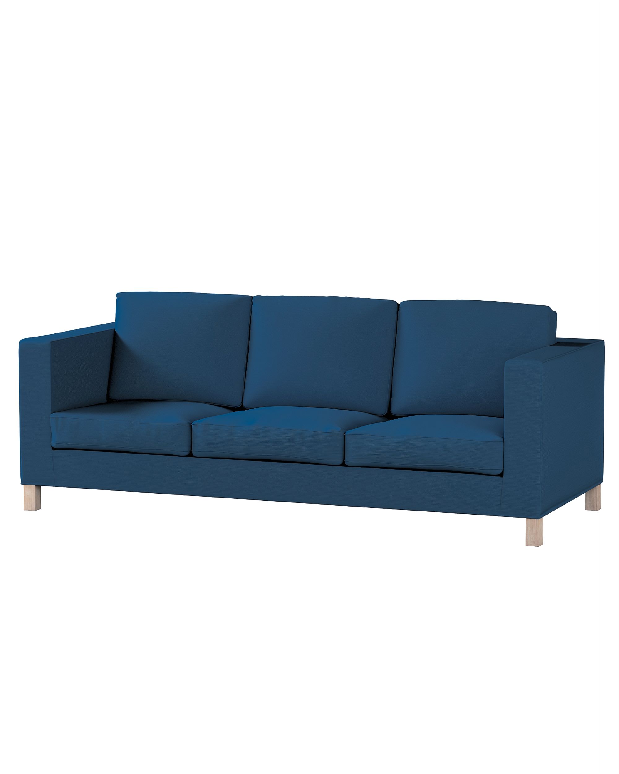 Bezug für Karlanda 3-Sitzer Sofa nicht ausklappbar, kurz Farbe dunkelblau
