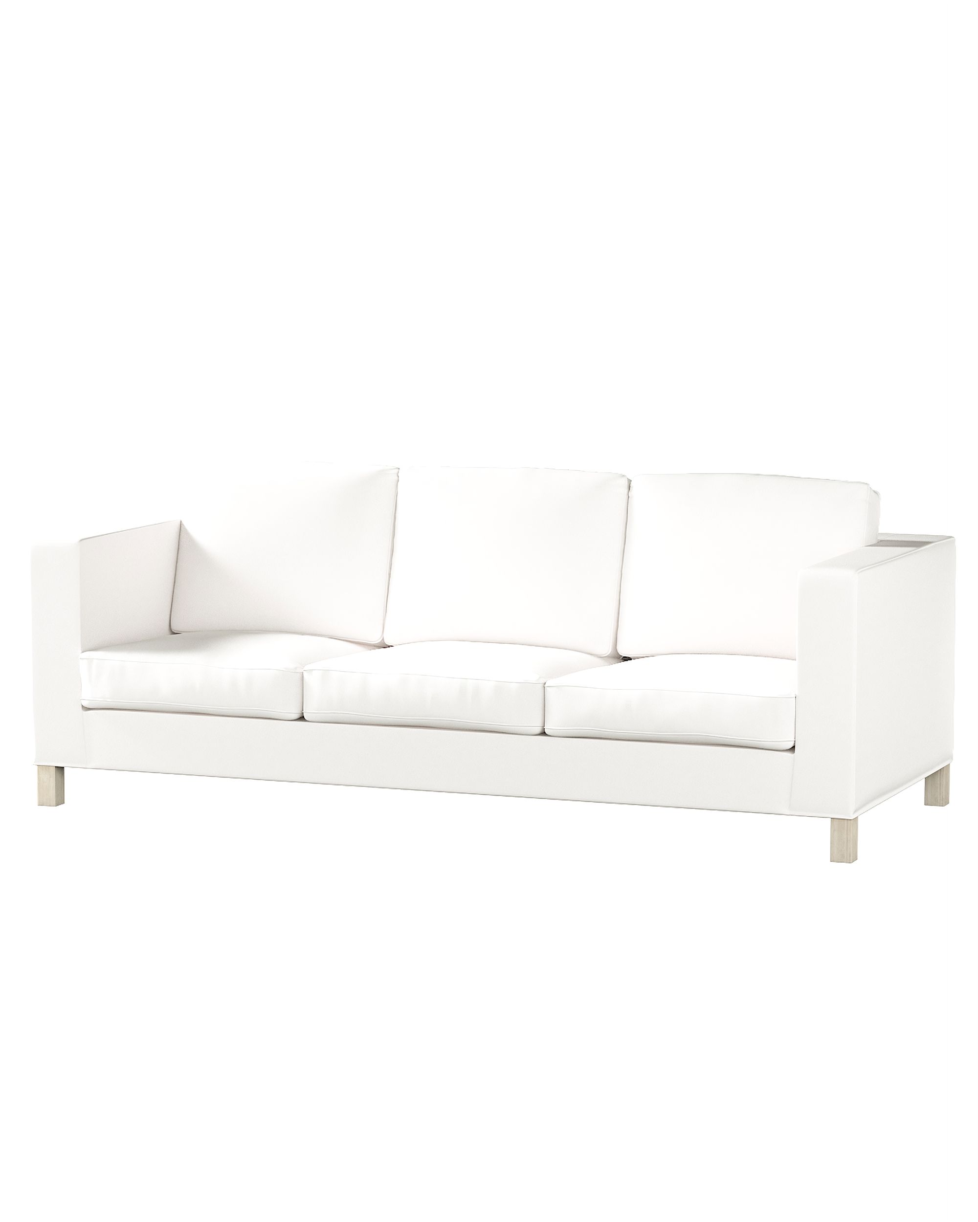 Bezug für Karlanda 3-Sitzer Sofa nicht ausklappbar, kurz Farbe weiß