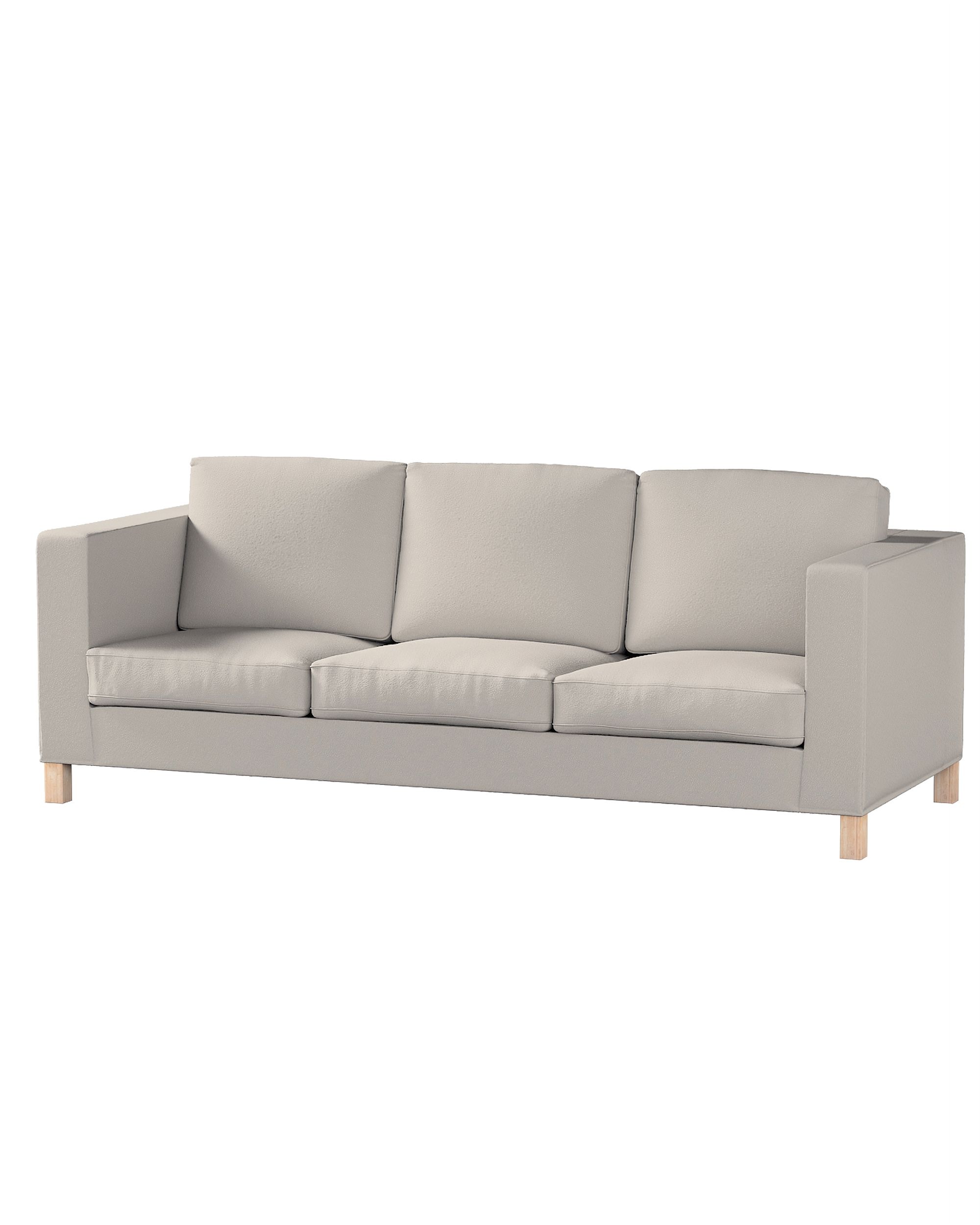 Bezug für Karlanda 3-Sitzer Sofa nicht ausklappbar, kurz Farbe beige Stoff strukturiert