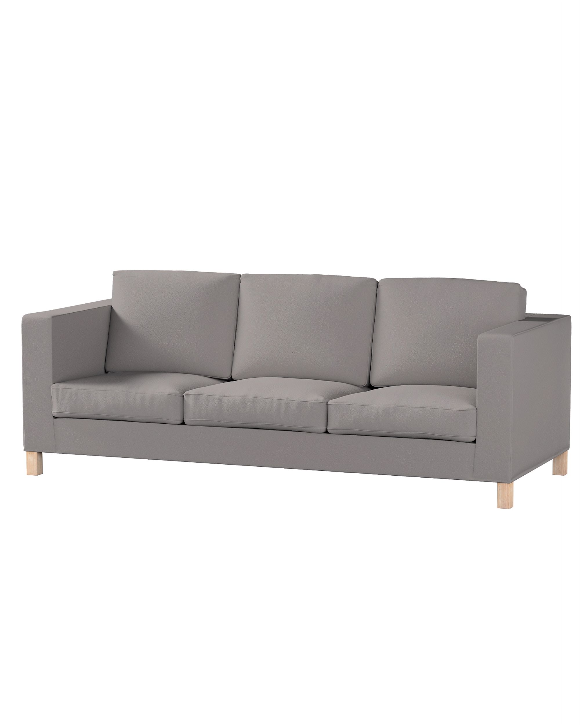 Bezug für Karlanda 3-Sitzer Sofa nicht ausklappbar, kurz Farbe beige Stoff strukturiert