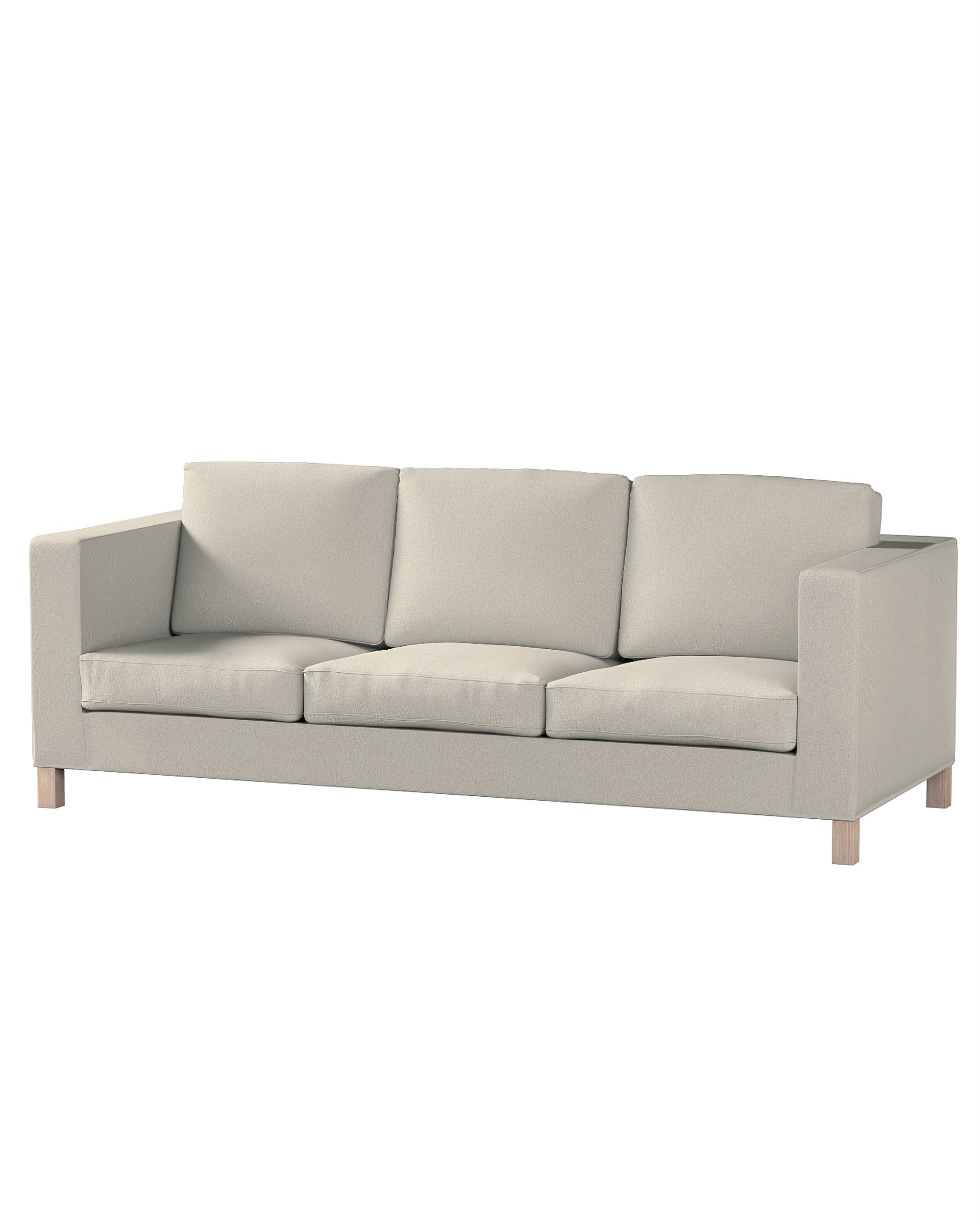 Bezug für Karlanda 3-Sitzer Sofa nicht ausklappbar, kurz Farbe beige Stoff strukturiert