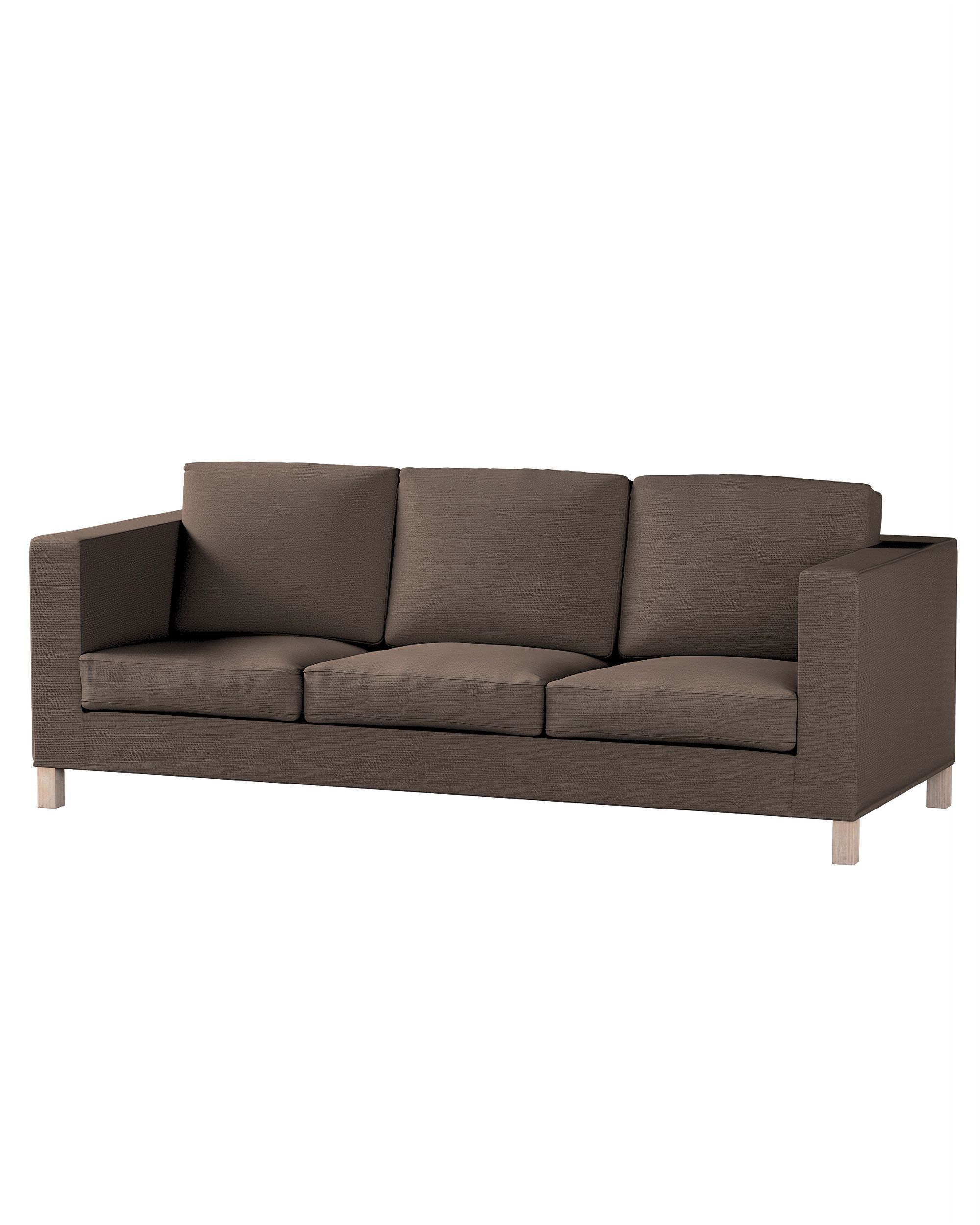 Bezug für Karlanda 3-Sitzer Sofa nicht ausklappbar, kurz Farbe braun Stoff strukturiert