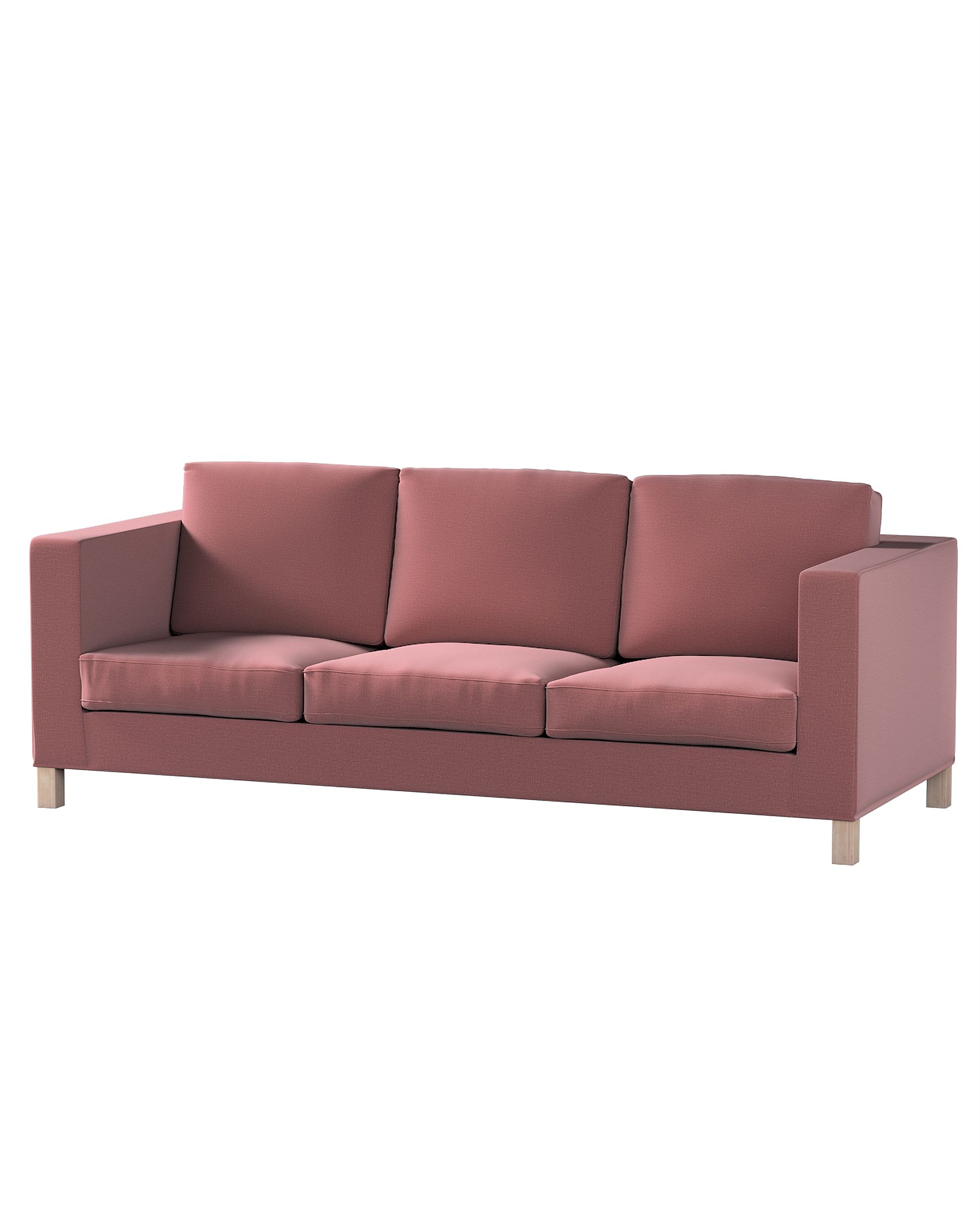 Bezug für Karlanda 3-Sitzer Sofa nicht ausklappbar, kurz Farbe violett Stoff samt
