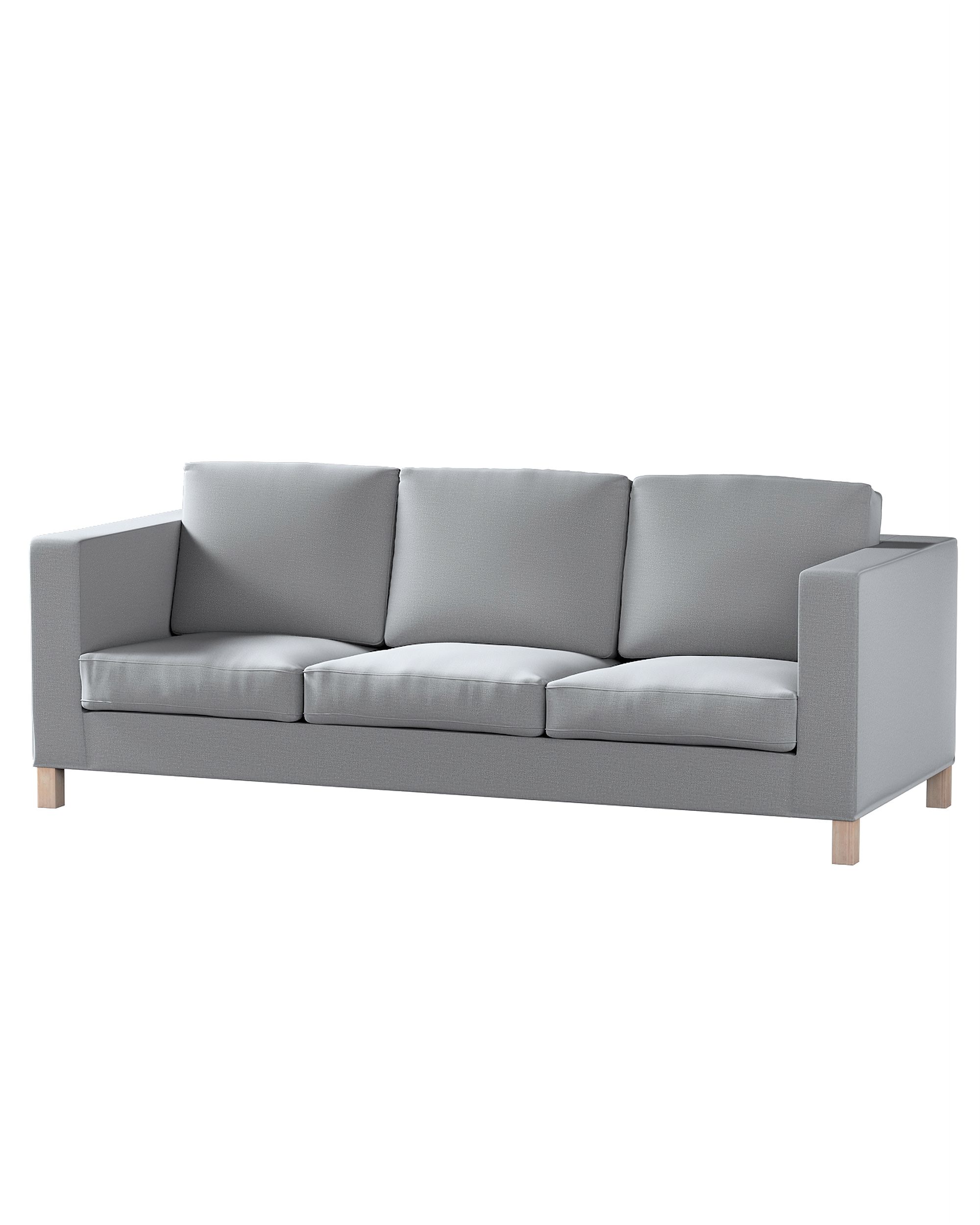 Bezug für Karlanda 3-Sitzer Sofa nicht ausklappbar, kurz Farbe grau Stoff samt