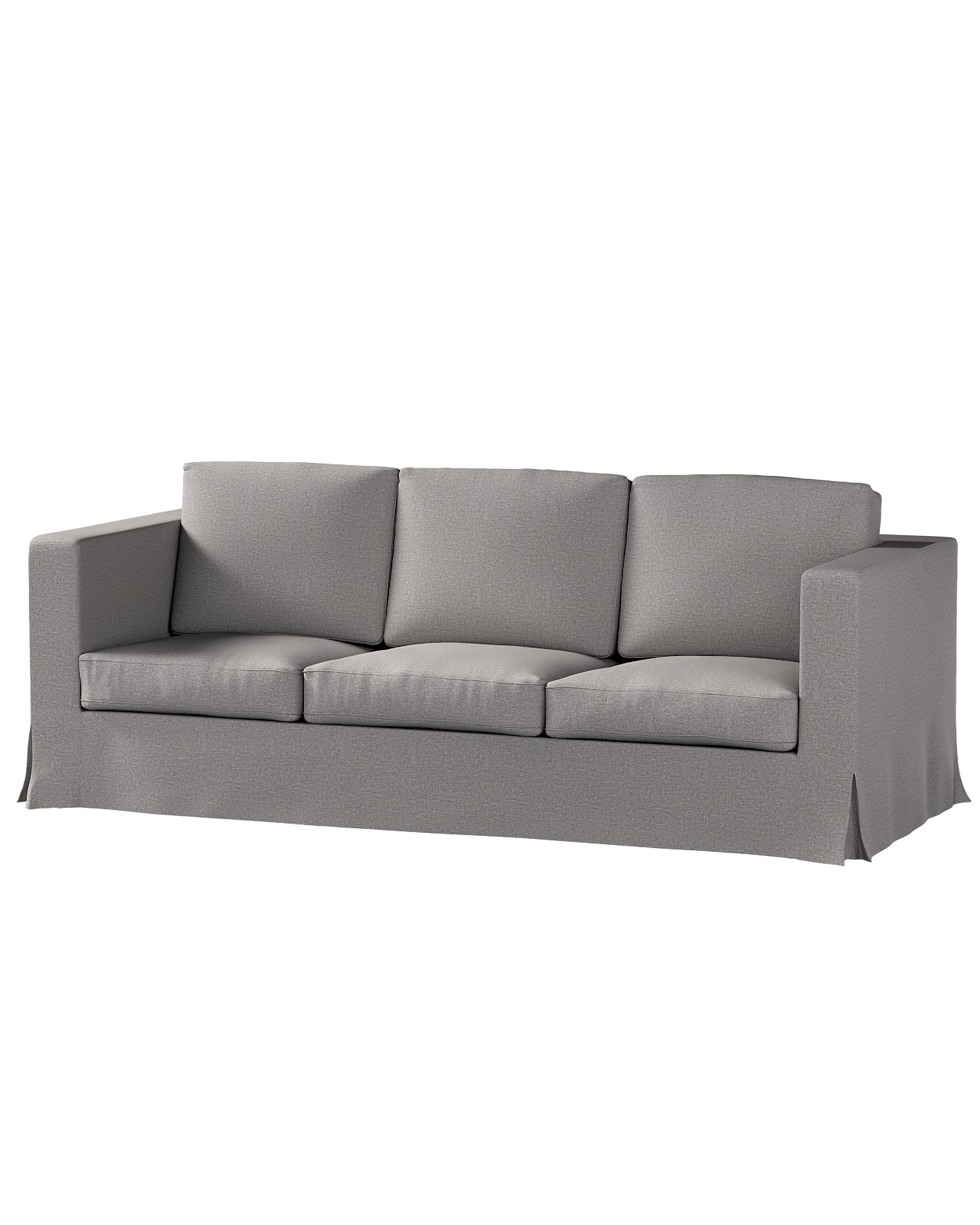 Bezug für Karlanda 3-Sitzer Sofa nicht ausklappbar, lang Farbe grau Stoff strukturiert