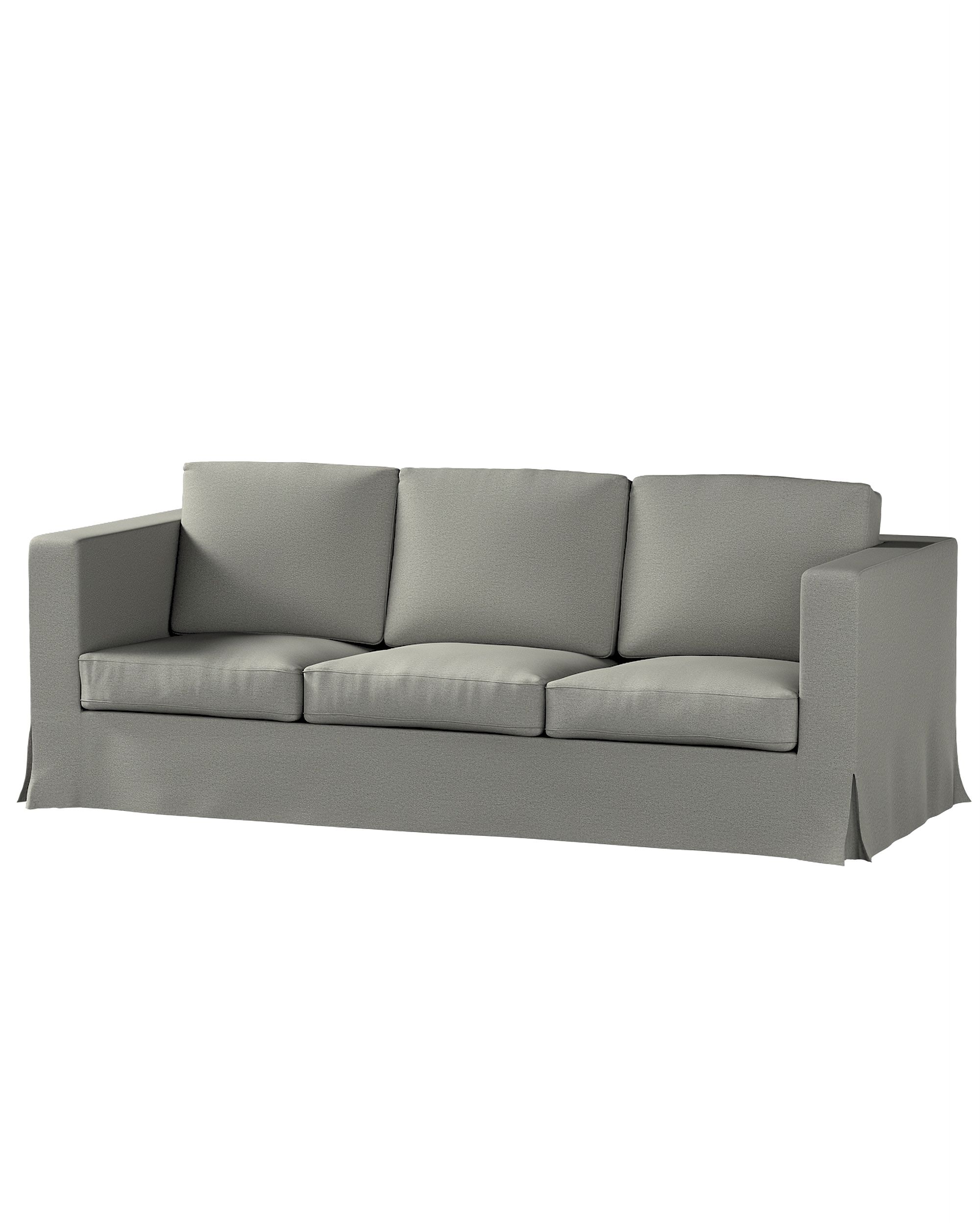 Bezug für Karlanda 3-Sitzer Sofa nicht ausklappbar, lang Farbe grau Stoff strukturiert