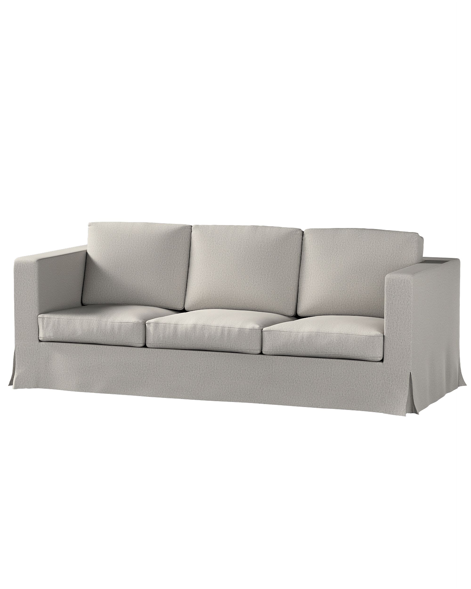 Bezug für Karlanda 3-Sitzer Sofa nicht ausklappbar, lang Farbe grau Stoff strukturiert