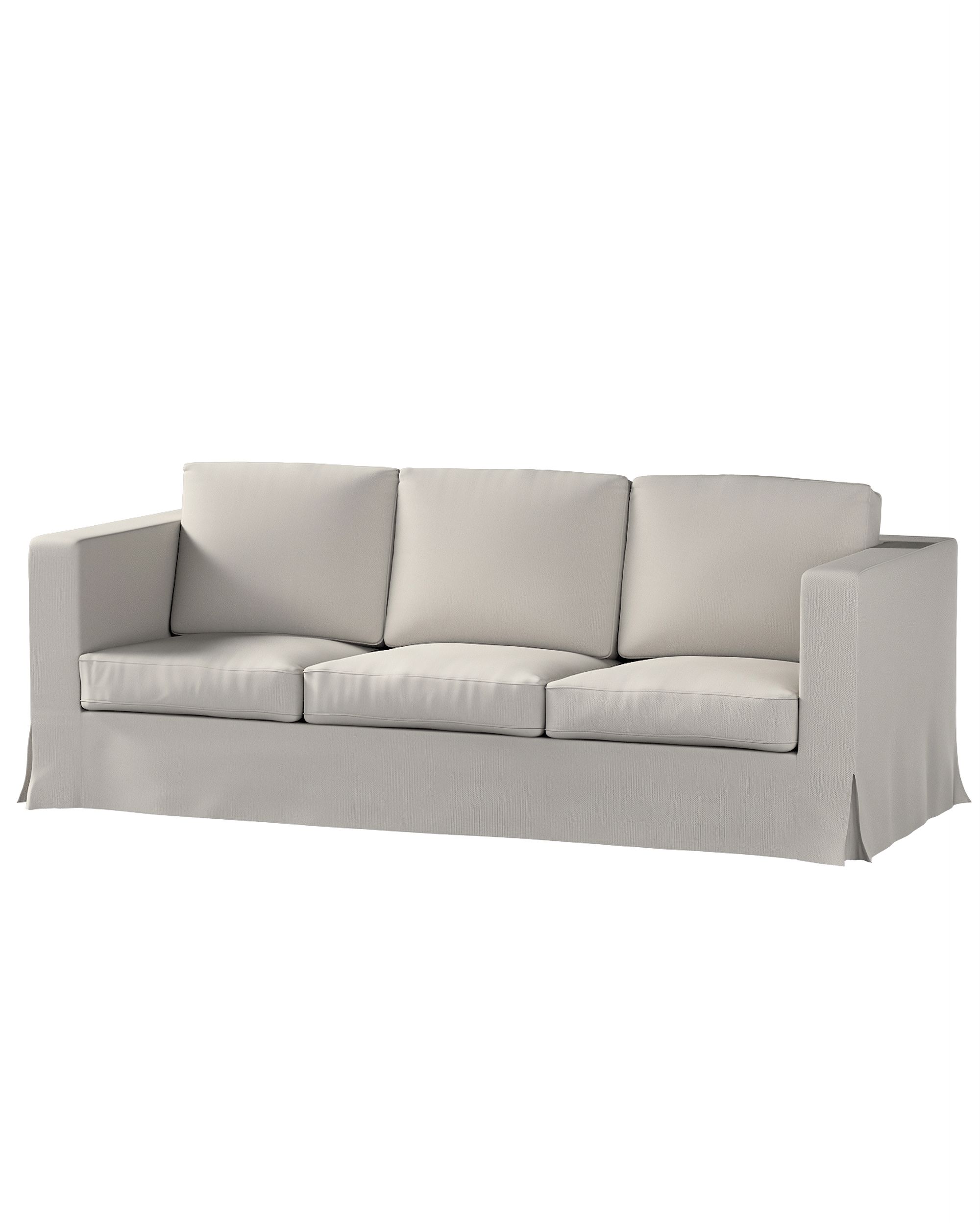 Bezug für Karlanda 3-Sitzer Sofa nicht ausklappbar, lang Farbe grau Stoff strukturiert