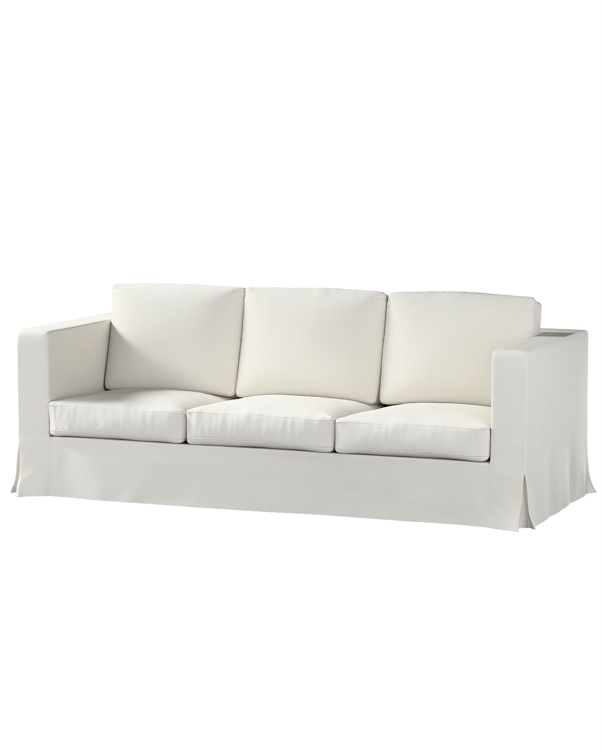 Bezug für Karlanda 3-Sitzer Sofa nicht ausklappbar, lang Farbe grau Stoff strukturiert
