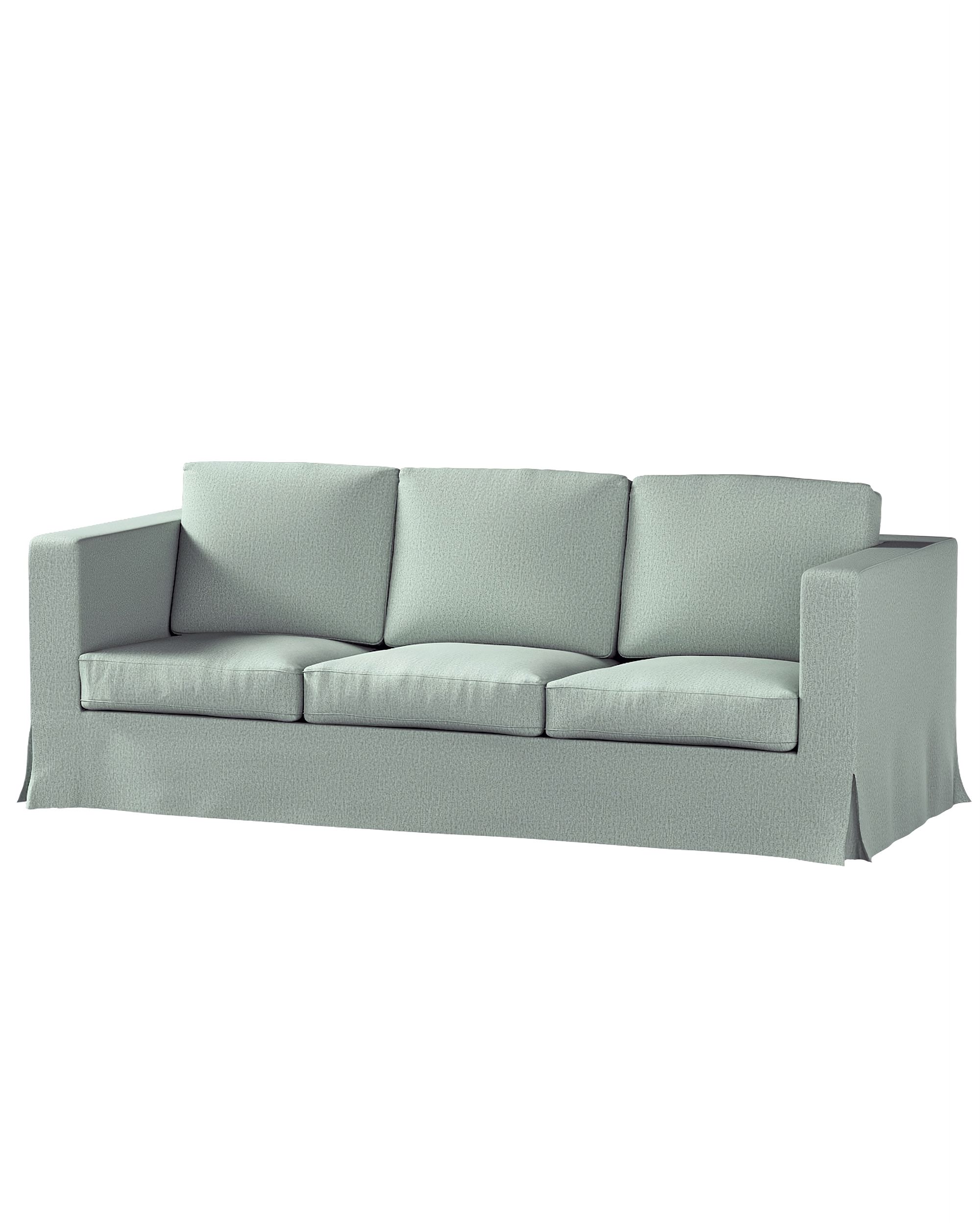 Bezug für Karlanda 3-Sitzer Sofa nicht ausklappbar, lang Farbe grün Stoff strukturiert