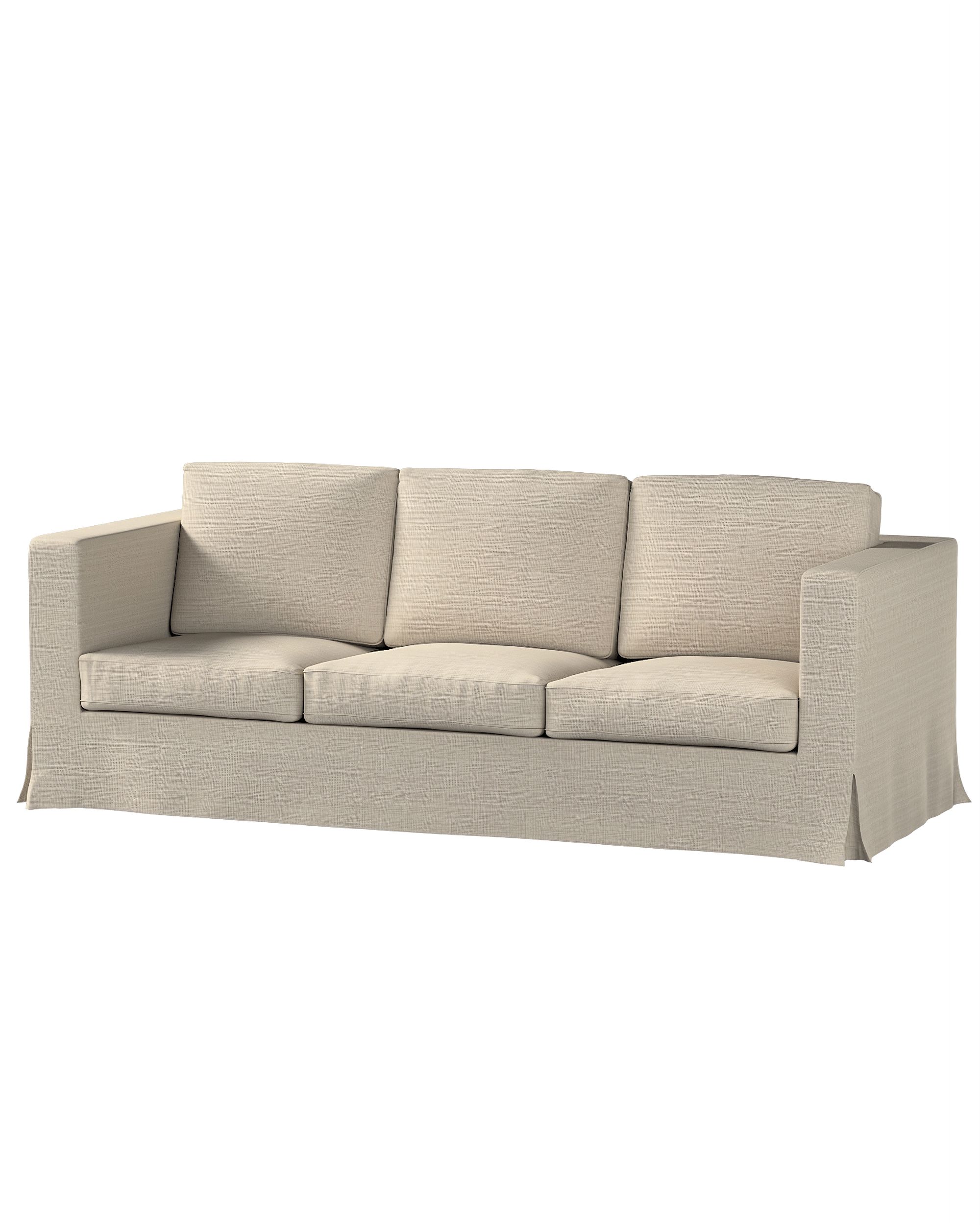 Bezug für Karlanda 3-Sitzer Sofa nicht ausklappbar, lang Farbe beige Stoff strukturiert