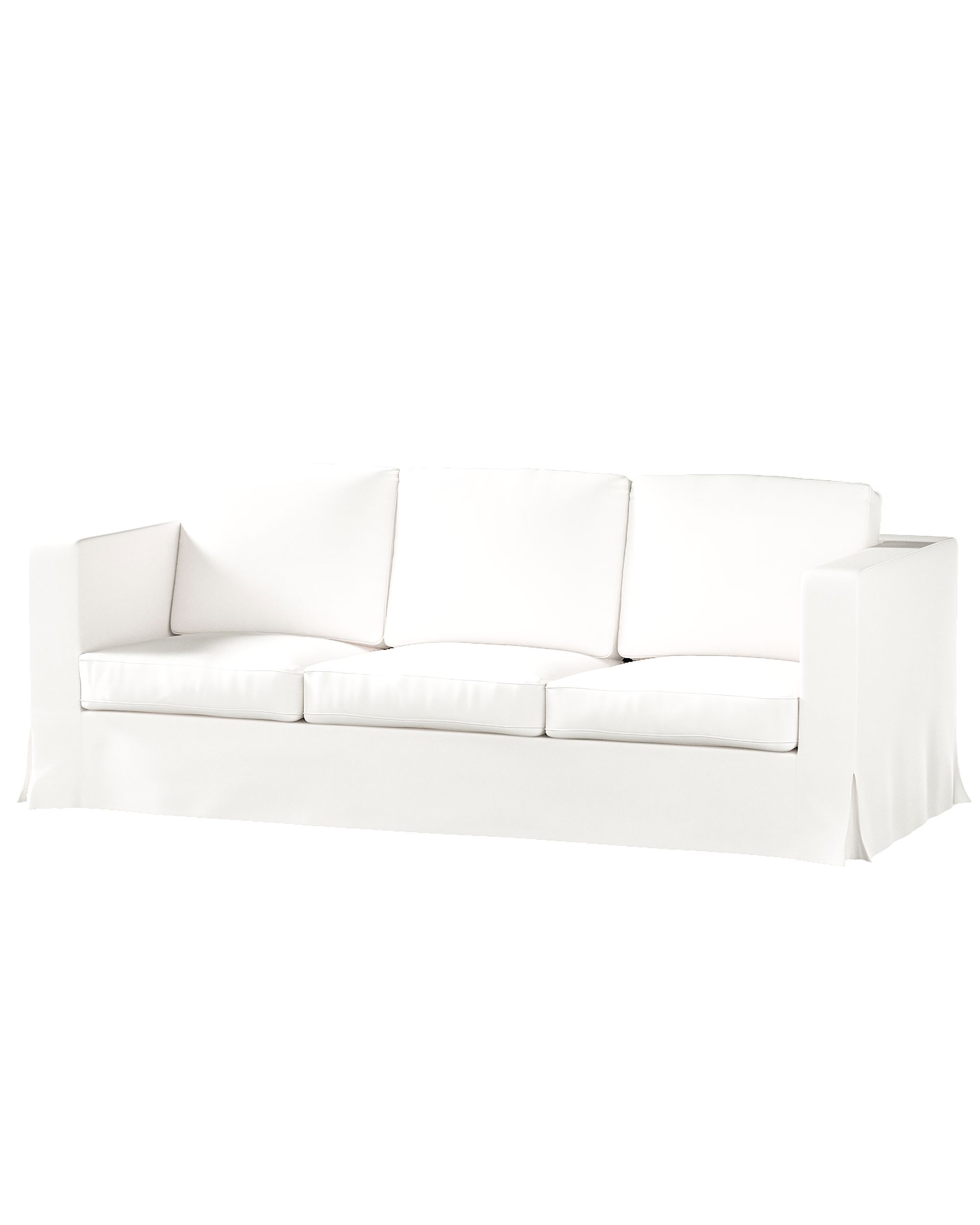 Bezug für Karlanda 3-Sitzer Sofa nicht ausklappbar, lang Farbe weiß