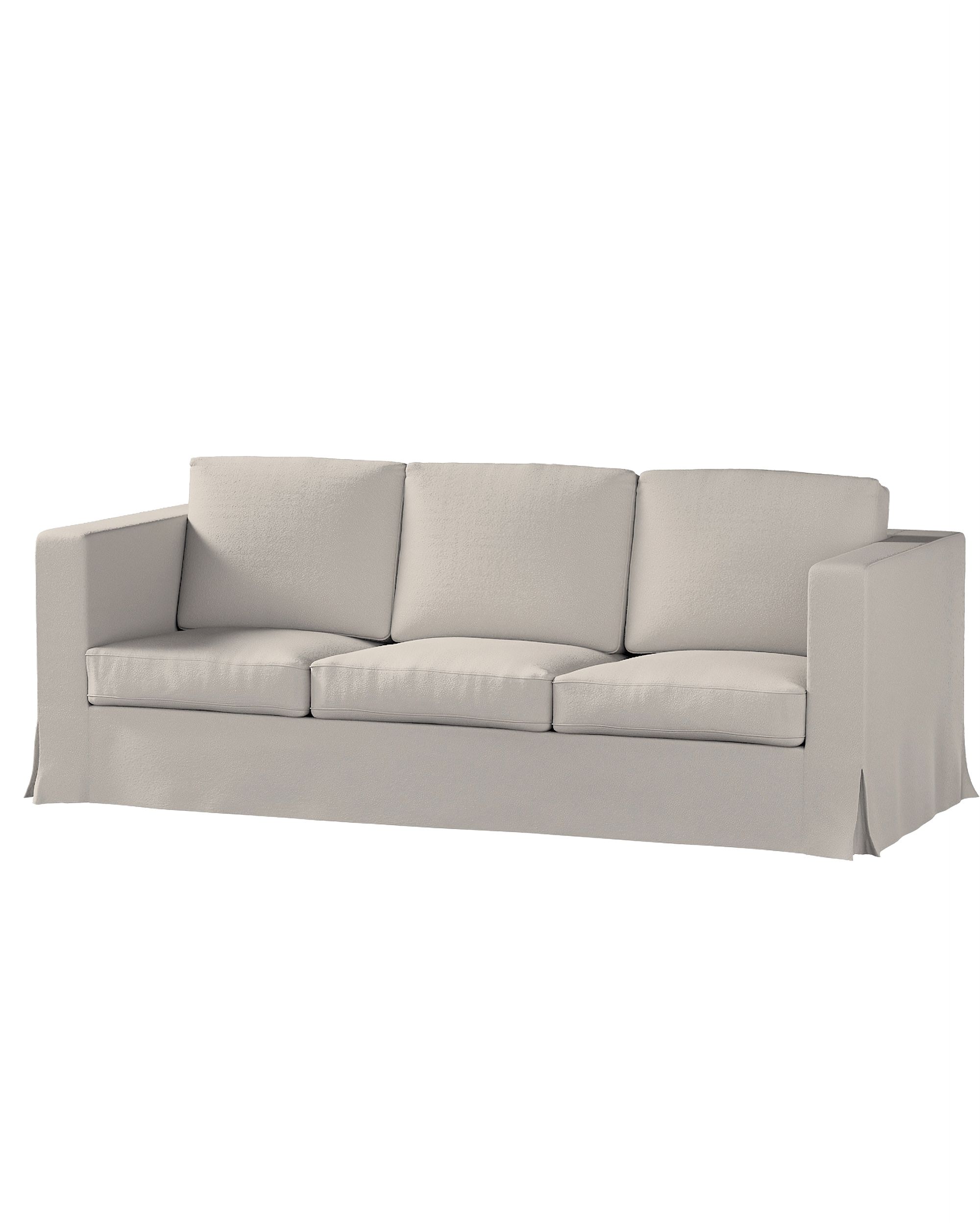 Bezug für Karlanda 3-Sitzer Sofa nicht ausklappbar, lang Farbe beige Stoff strukturiert