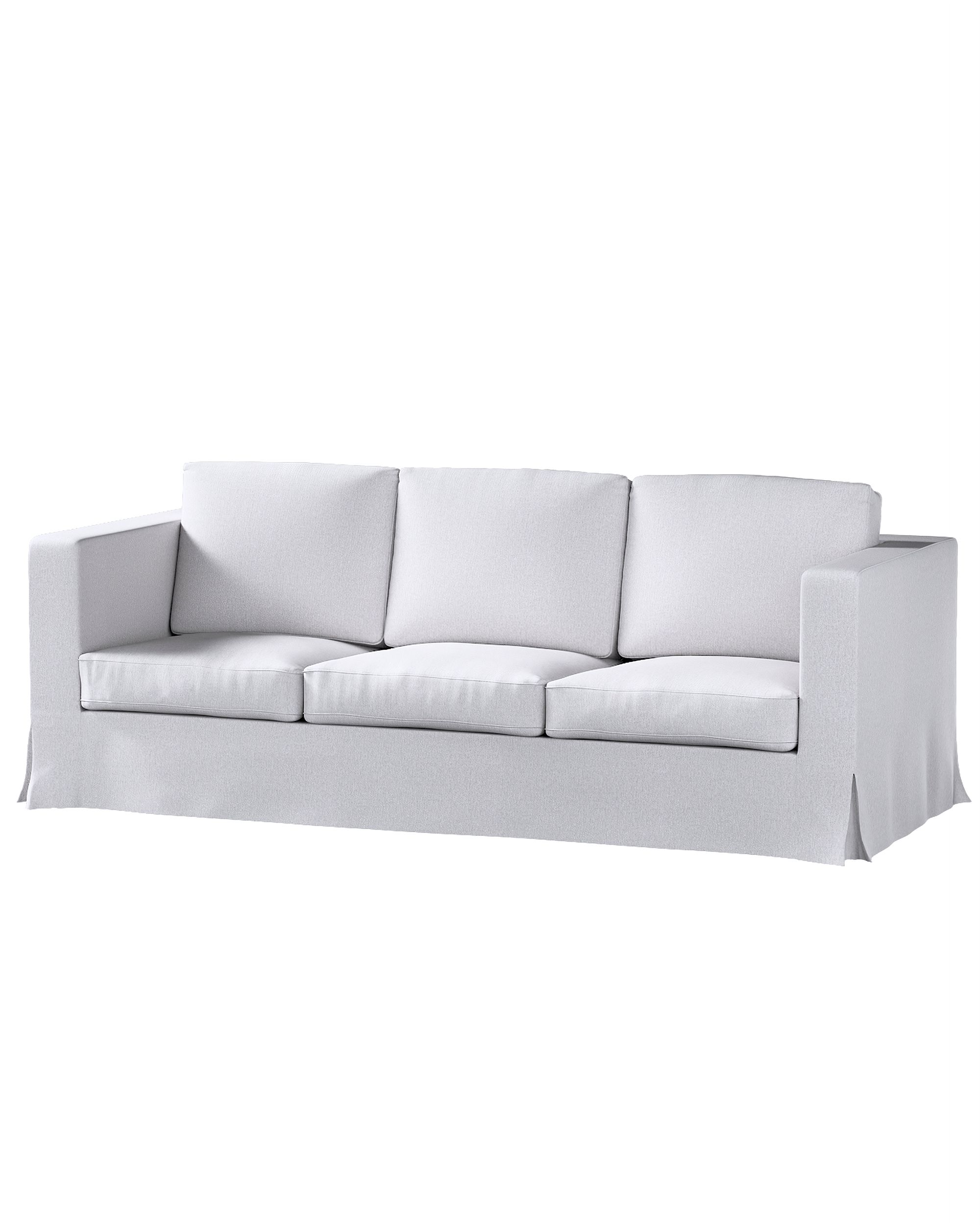 Bezug für Karlanda 3-Sitzer Sofa nicht ausklappbar, lang Farbe grau Stoff strukturiert