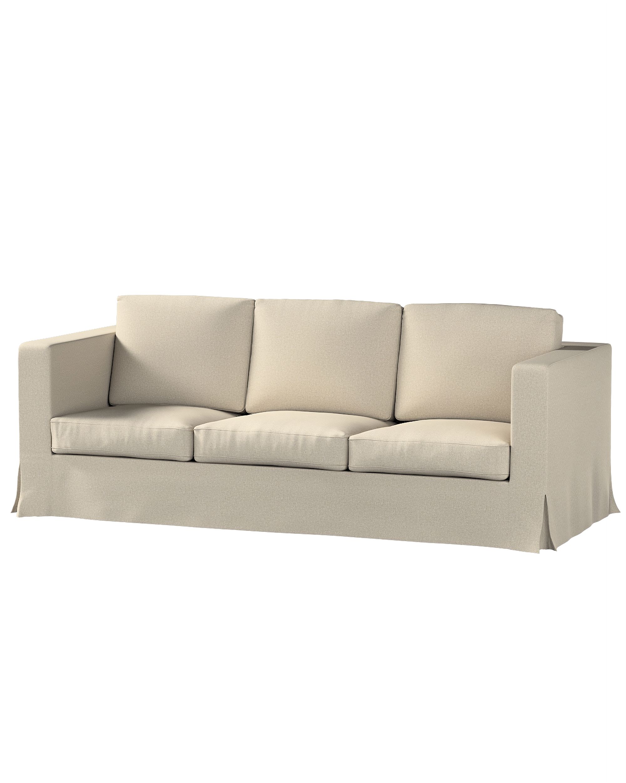 Bezug für Karlanda 3-Sitzer Sofa nicht ausklappbar, lang Farbe beige Stoff strukturiert