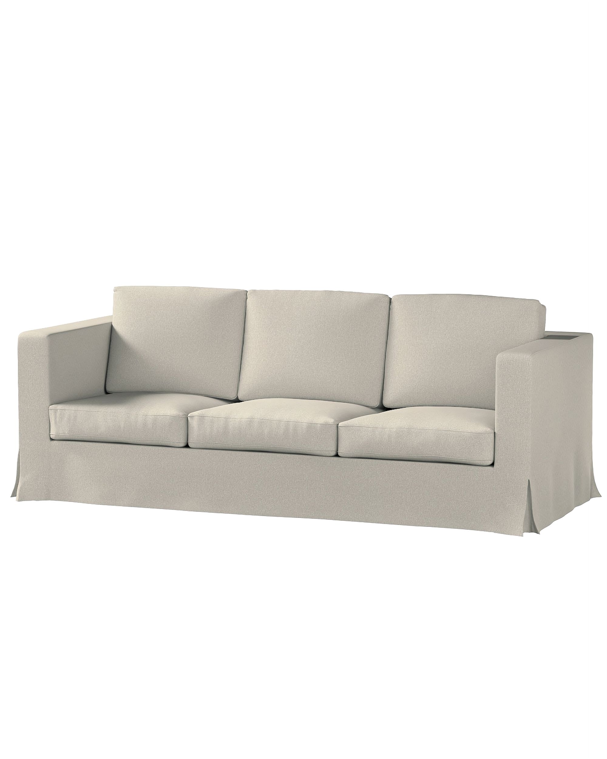 Bezug für Karlanda 3-Sitzer Sofa nicht ausklappbar, lang Farbe beige Stoff strukturiert