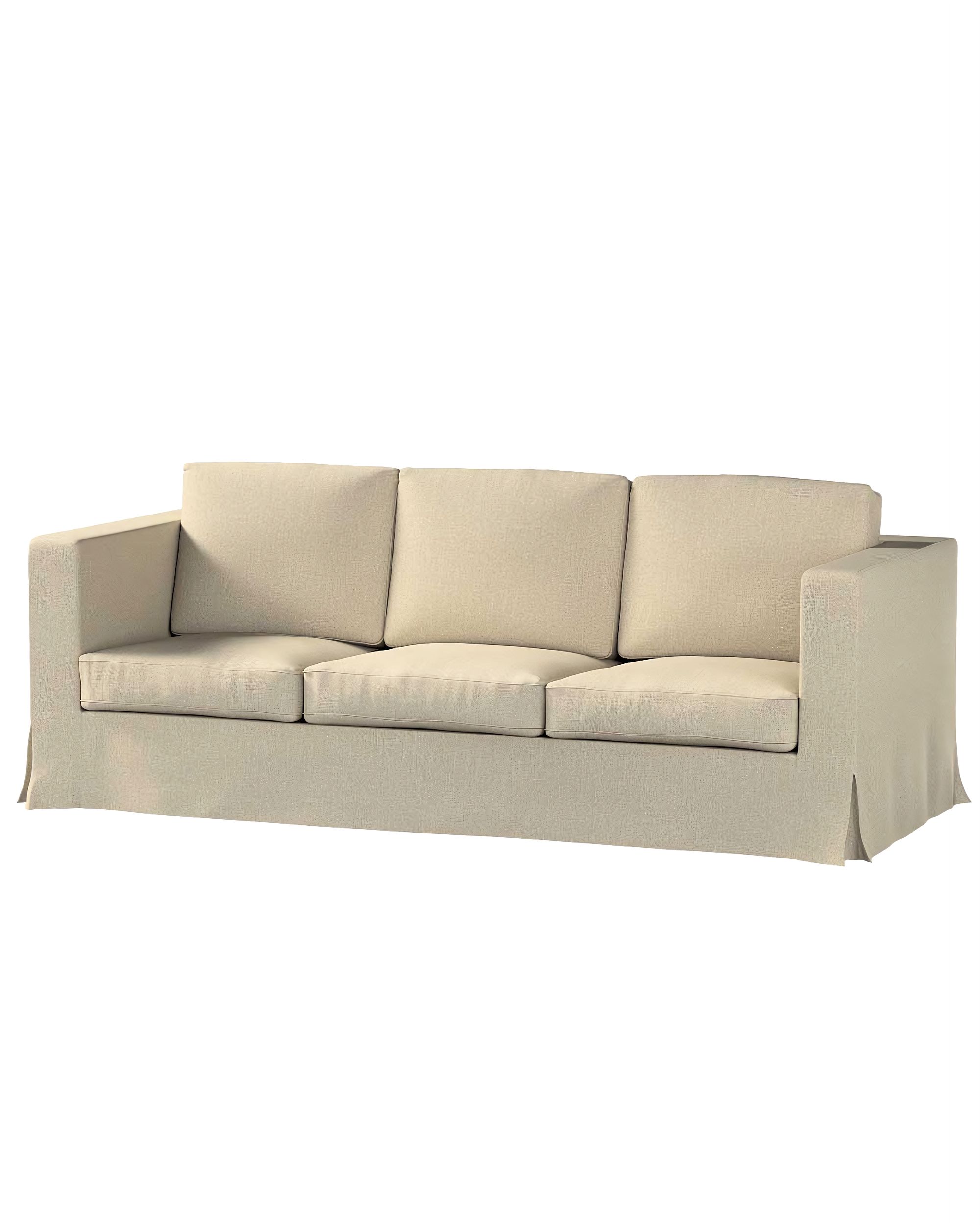 Bezug für Karlanda 3-Sitzer Sofa nicht ausklappbar, lang Farbe beige Stoff strukturiert