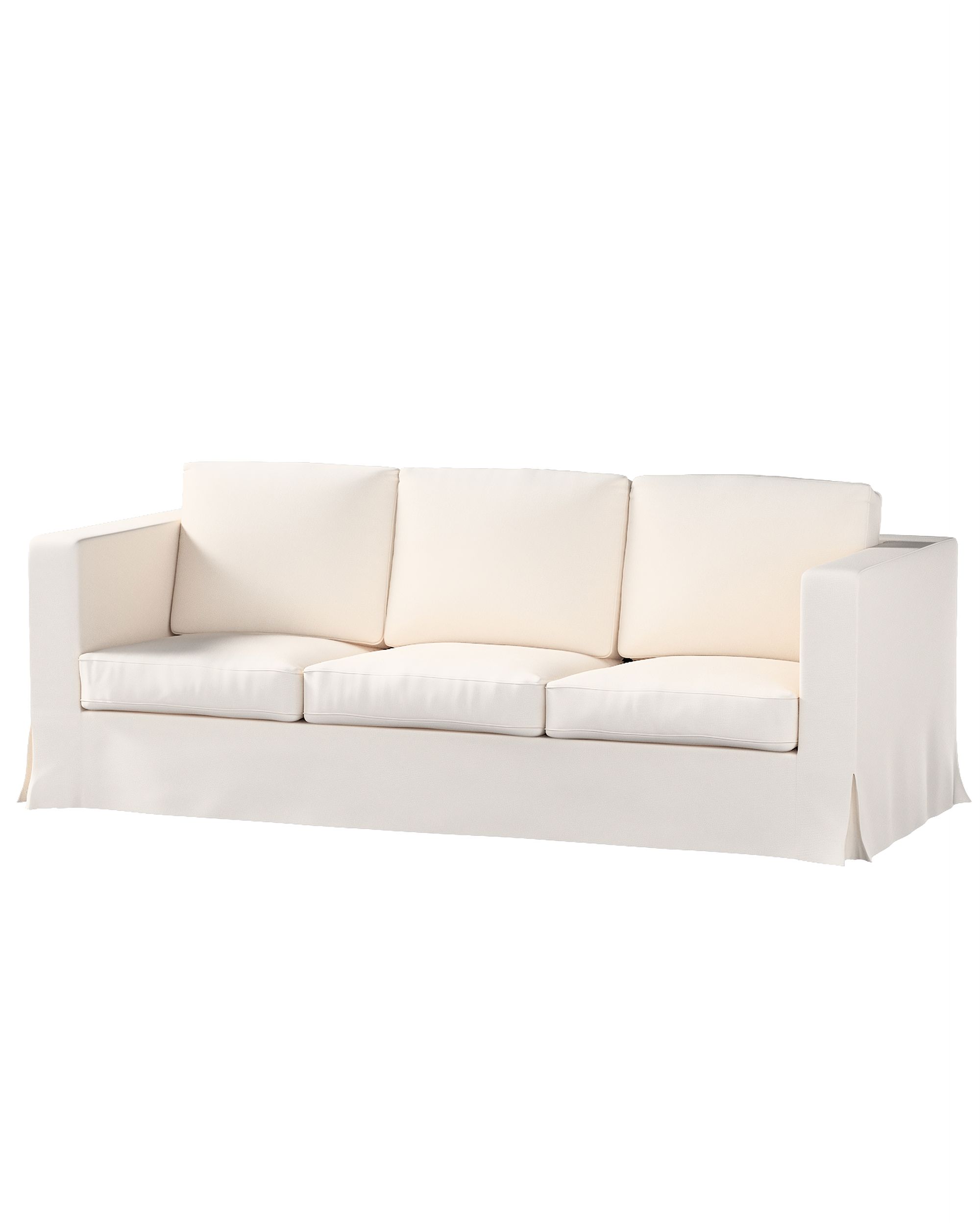 Bezug für Karlanda 3-Sitzer Sofa nicht ausklappbar, lang Farbe beige Stoff strukturiert