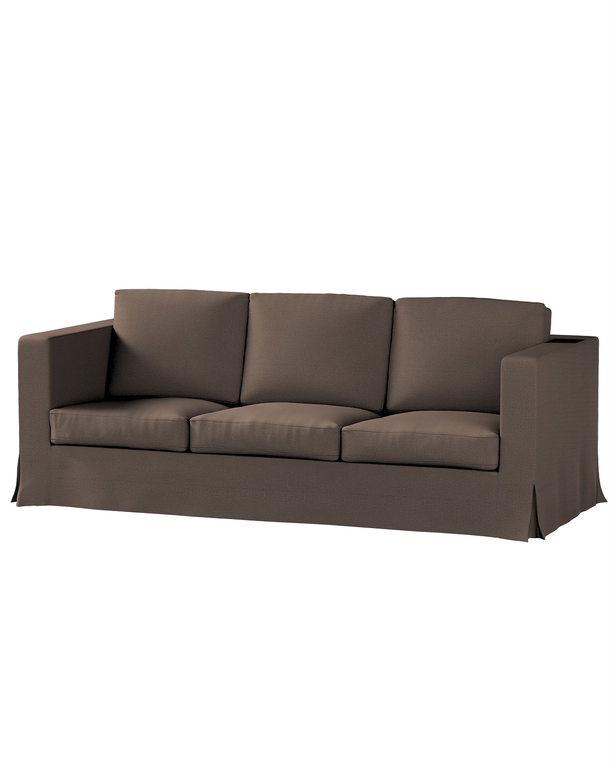 Bezug für Karlanda 3-Sitzer Sofa nicht ausklappbar, lang Farbe braun Stoff strukturiert