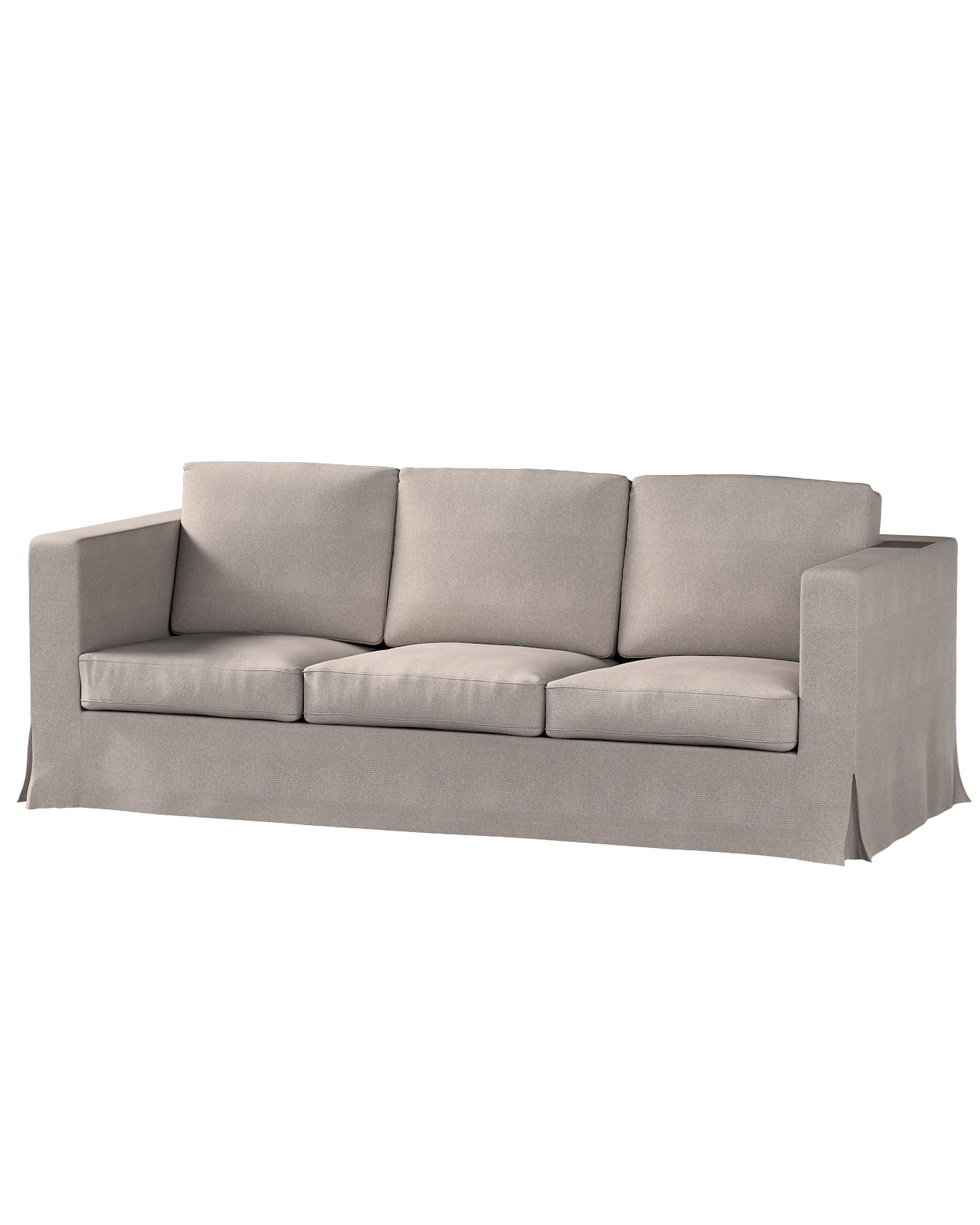 Bezug für Karlanda 3-Sitzer Sofa nicht ausklappbar, lang Farbe beige Stoff strukturiert