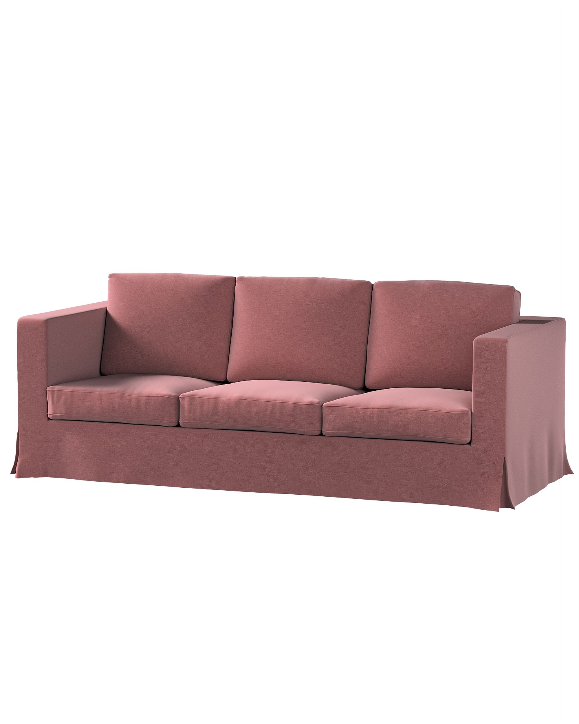 Bezug für Karlanda 3-Sitzer Sofa nicht ausklappbar, lang Farbe violett Stoff samt