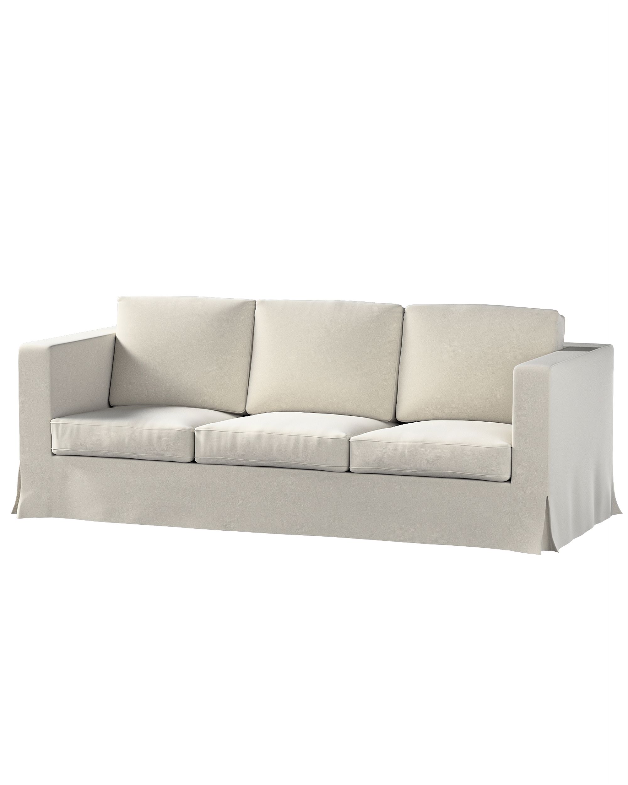 Bezug für Karlanda 3-Sitzer Sofa nicht ausklappbar, lang Farbe grau Stoff samt