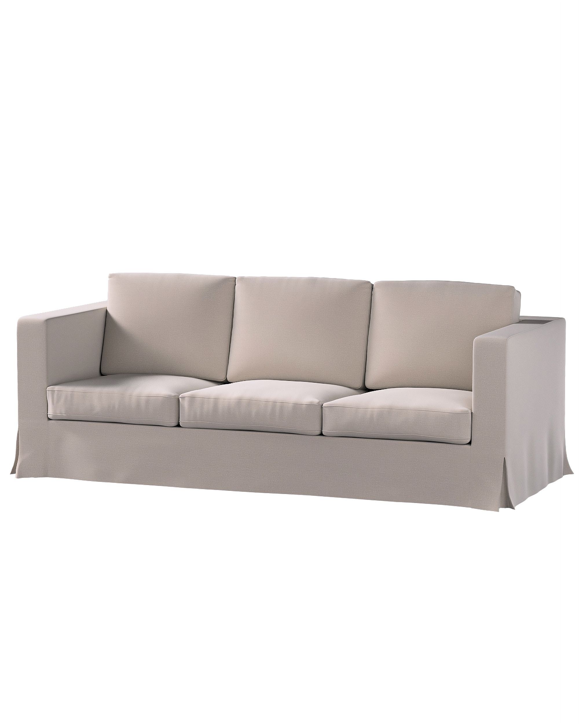 Bezug für Karlanda 3-Sitzer Sofa nicht ausklappbar, lang Farbe beige Stoff samt