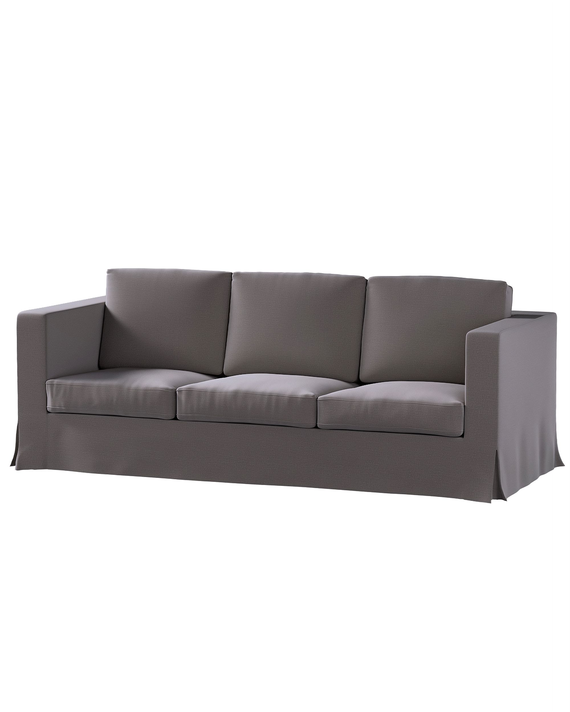 Bezug für Karlanda 3-Sitzer Sofa nicht ausklappbar, lang Farbe braun Stoff samt