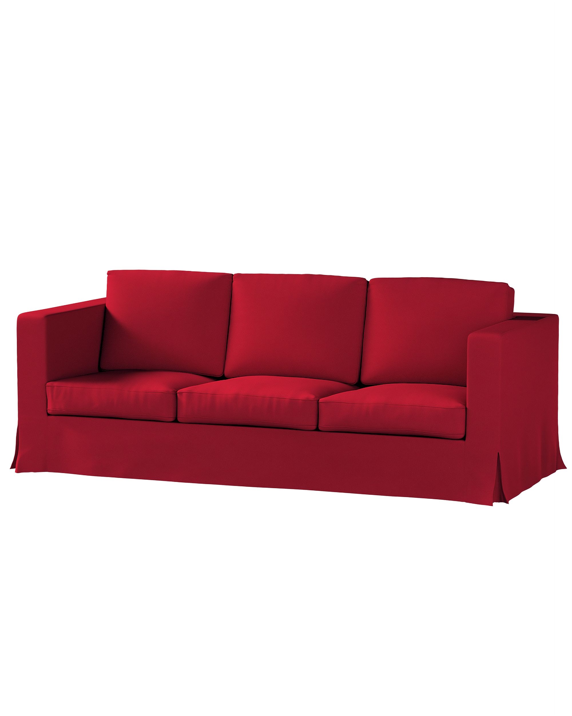 Bezug für Karlanda 3-Sitzer Sofa nicht ausklappbar, lang Farbe rot Stoff strukturiert