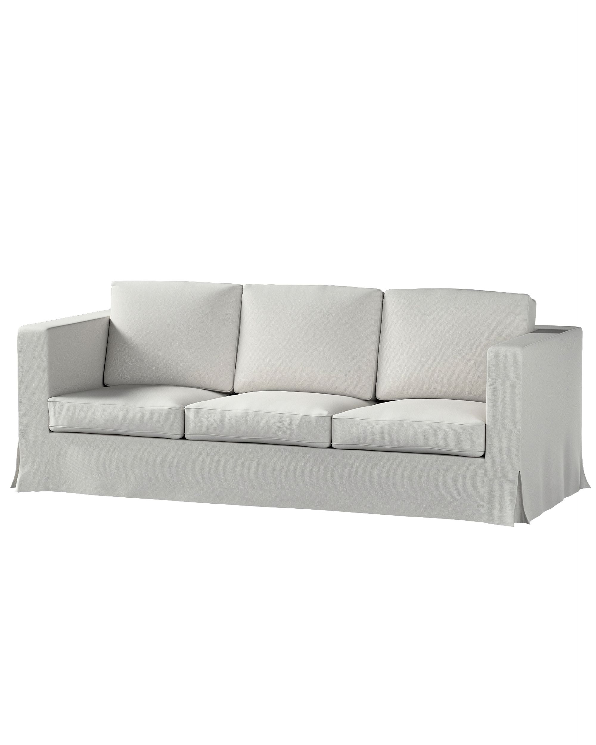 Bezug für Karlanda 3-Sitzer Sofa nicht ausklappbar, lang Farbe grau Stoff strukturiert