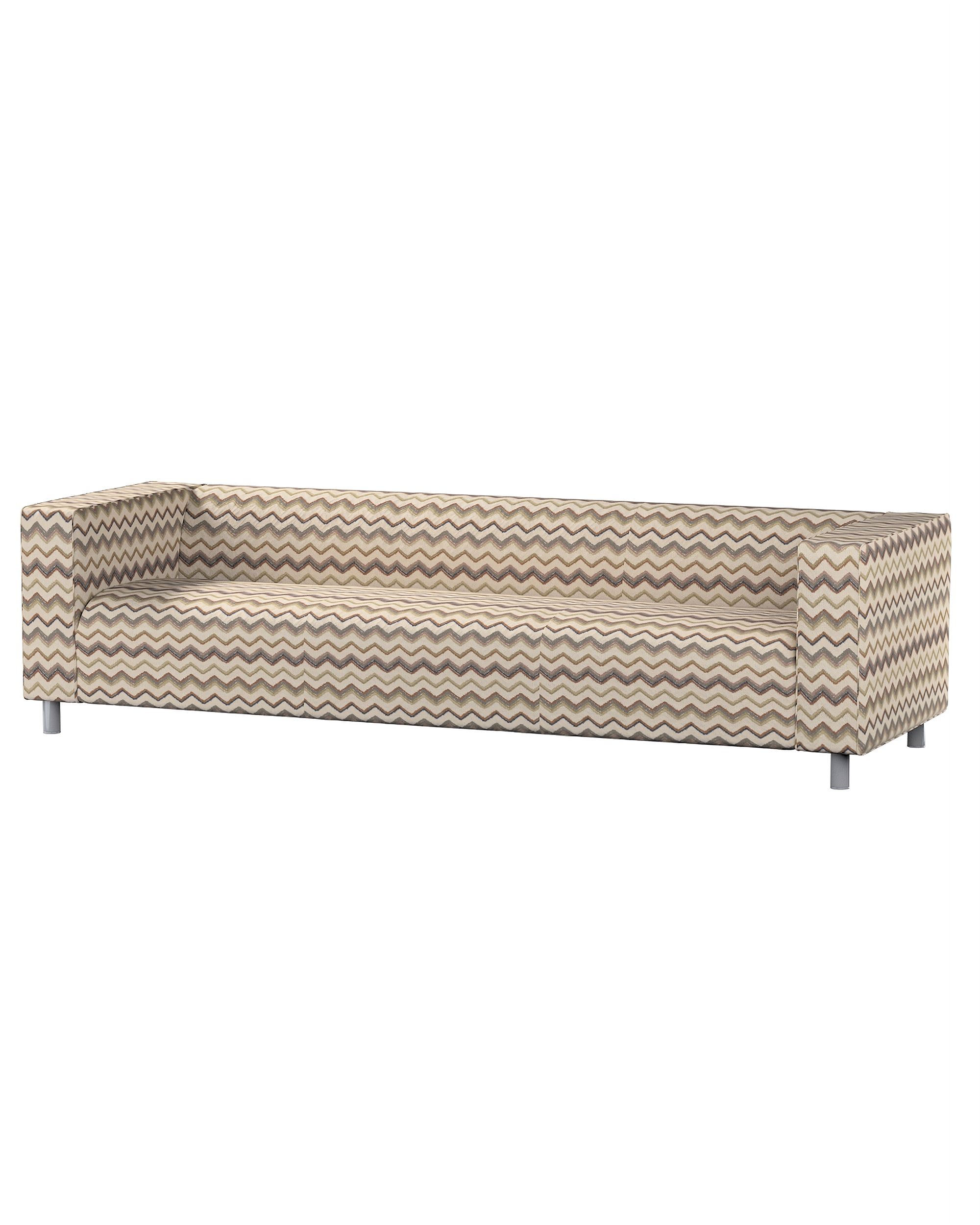 Bezug für Karlanda 2-Sitzer Sofa nicht ausklappbar, kurz Farbe beige Stoff strukturiert, gemustert