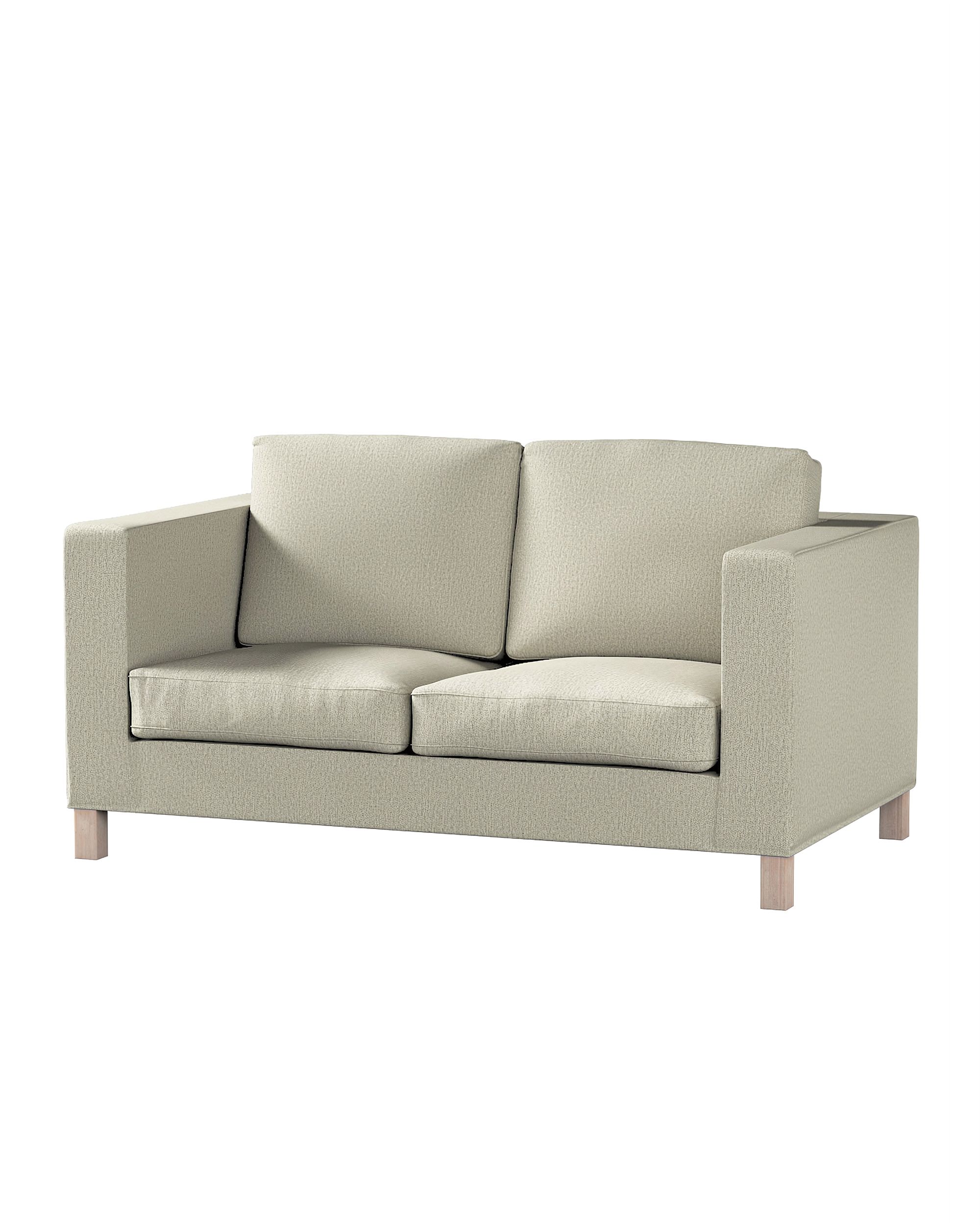 Bezug für Karlanda 2-Sitzer Sofa nicht ausklappbar, kurz Farbe beige Stoff strukturiert