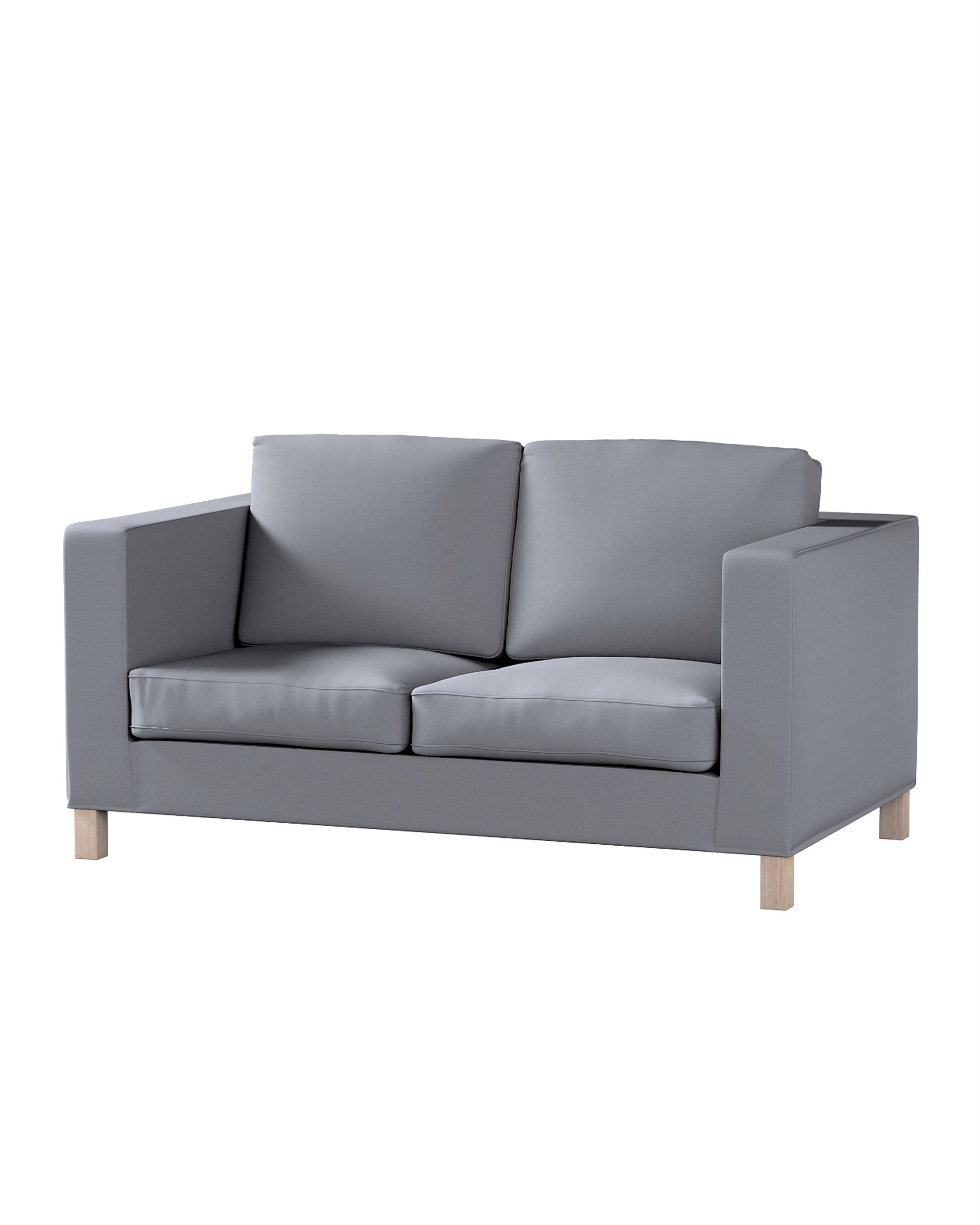 Bezug für Karlanda 2-Sitzer Sofa nicht ausklappbar, kurz Farbe grau