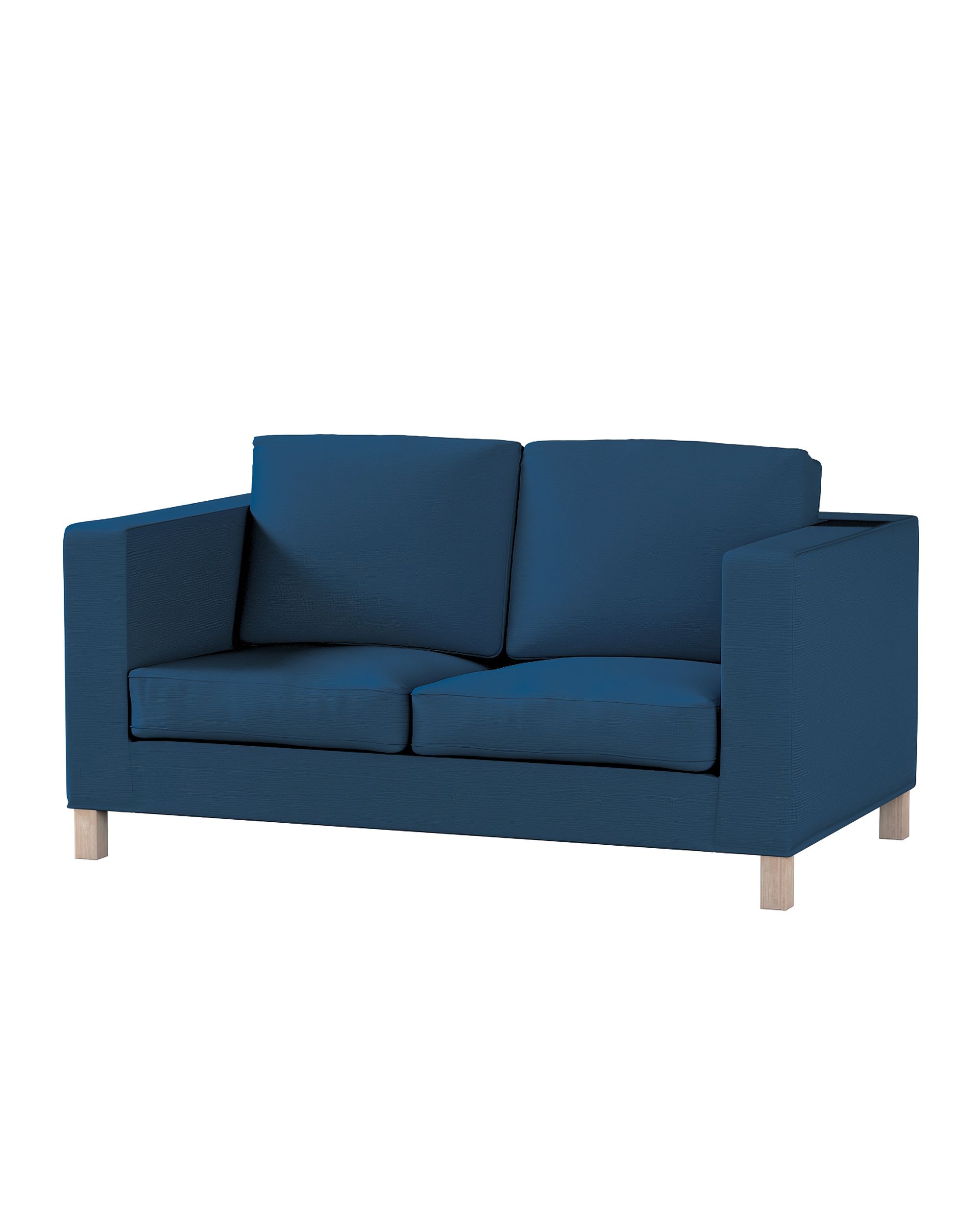 Bezug für Karlanda 2-Sitzer Sofa nicht ausklappbar, kurz Farbe dunkelblau