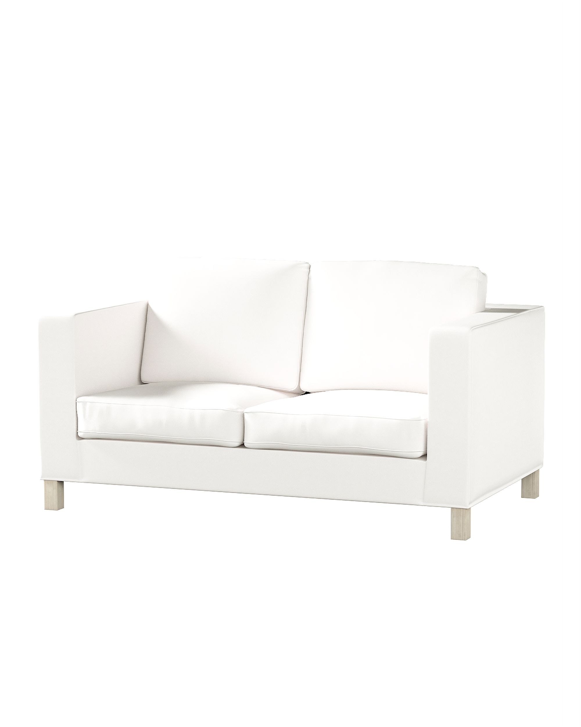 Bezug für Karlanda 2-Sitzer Sofa nicht ausklappbar, kurz Farbe weiß