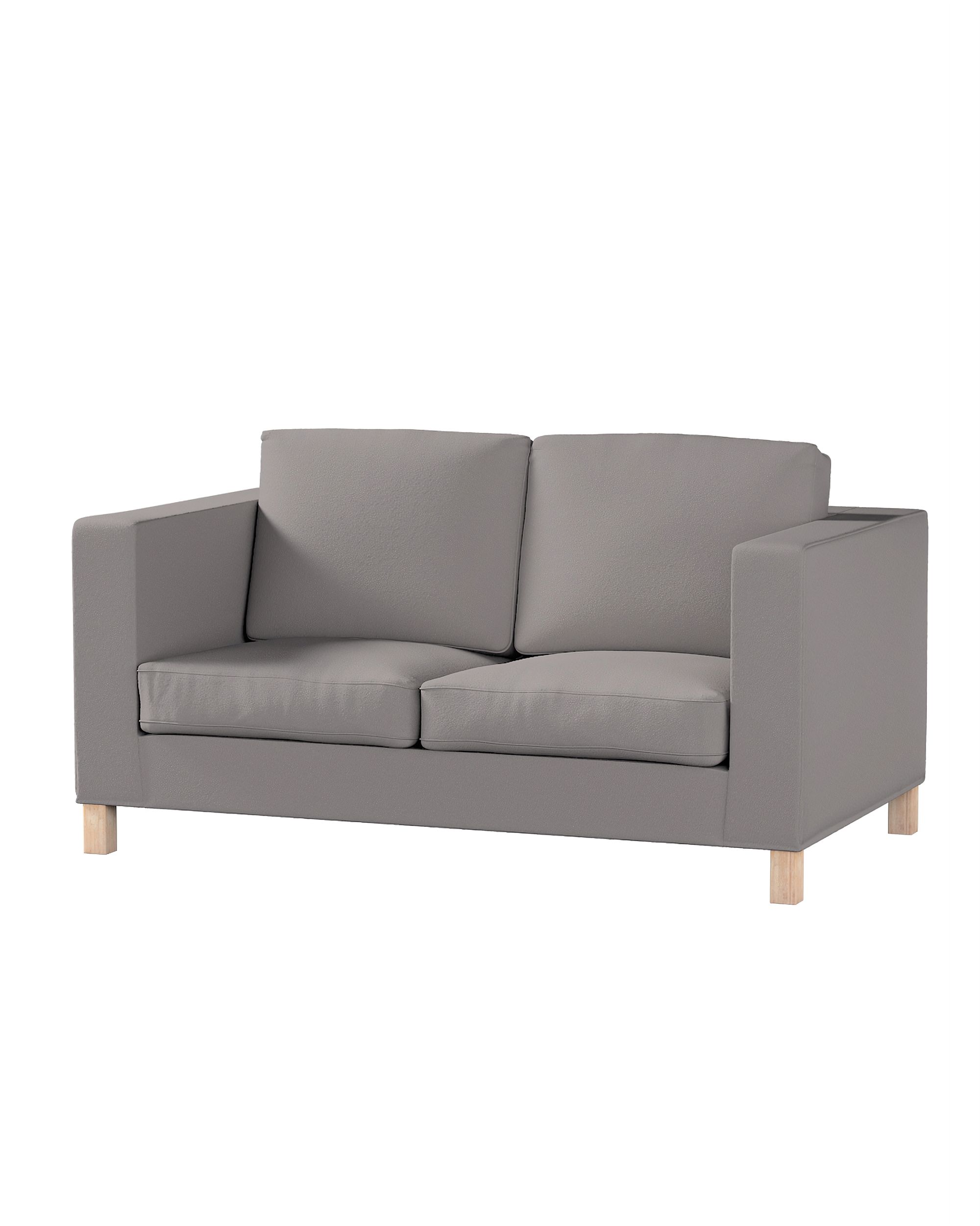 Bezug für Karlanda 2-Sitzer Sofa nicht ausklappbar, kurz Farbe beige Stoff strukturiert
