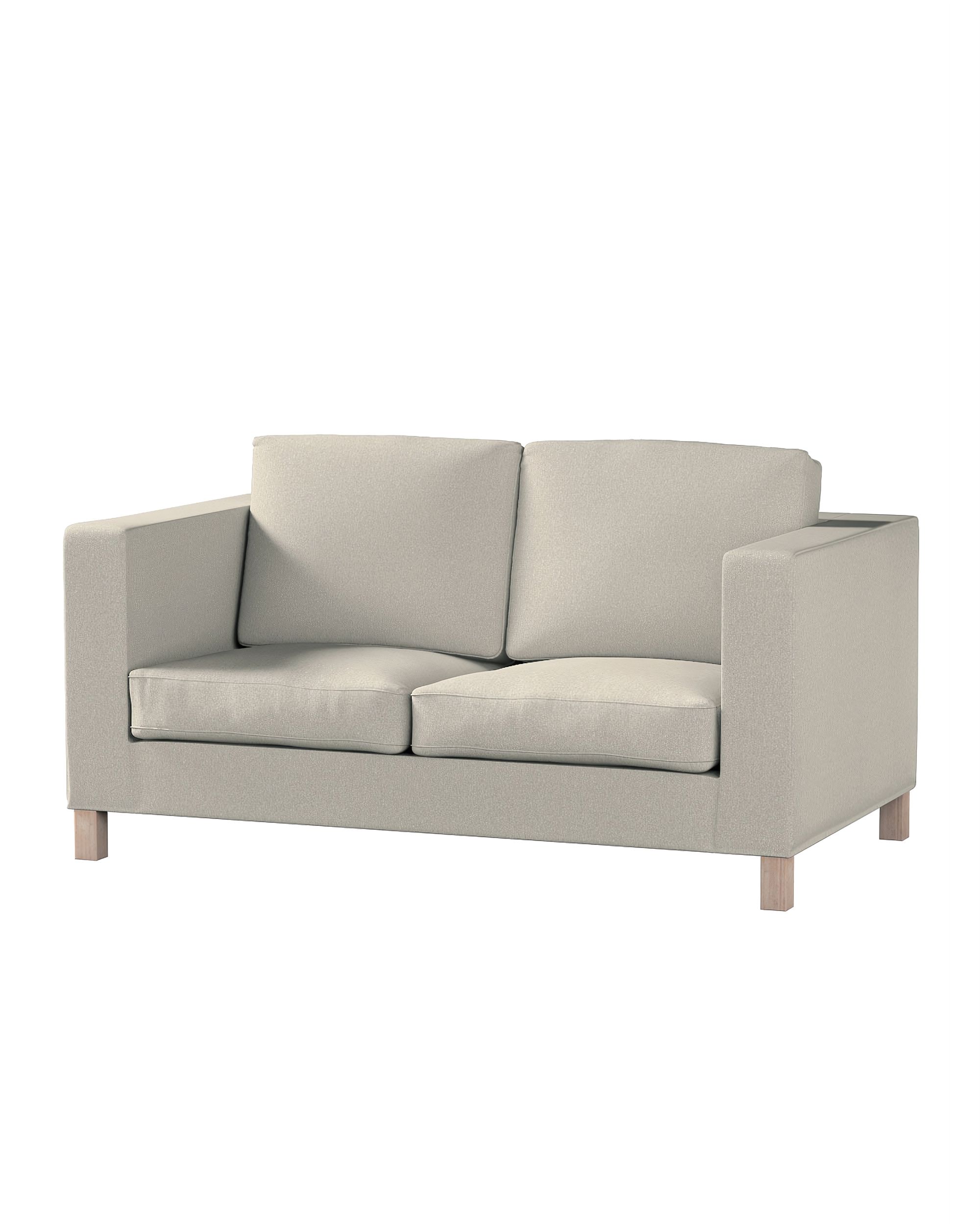 Bezug für Karlanda 2-Sitzer Sofa nicht ausklappbar, kurz Farbe beige Stoff strukturiert