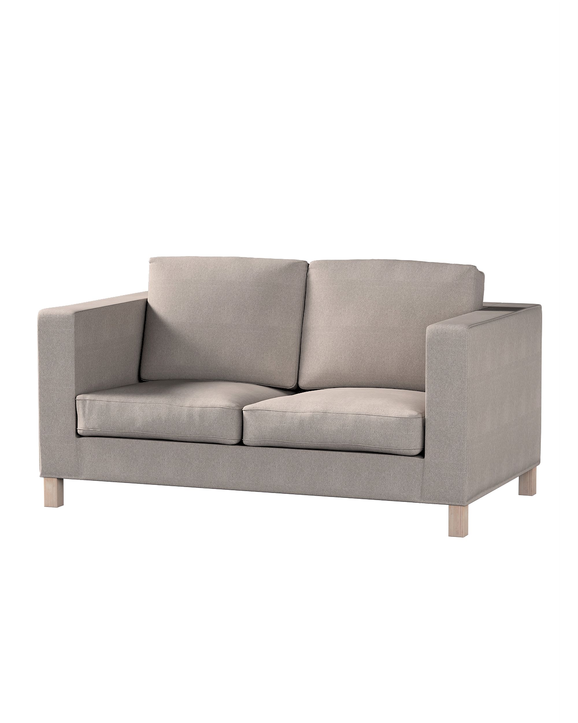 Bezug für Karlanda 2-Sitzer Sofa nicht ausklappbar, kurz Farbe beige Stoff strukturiert