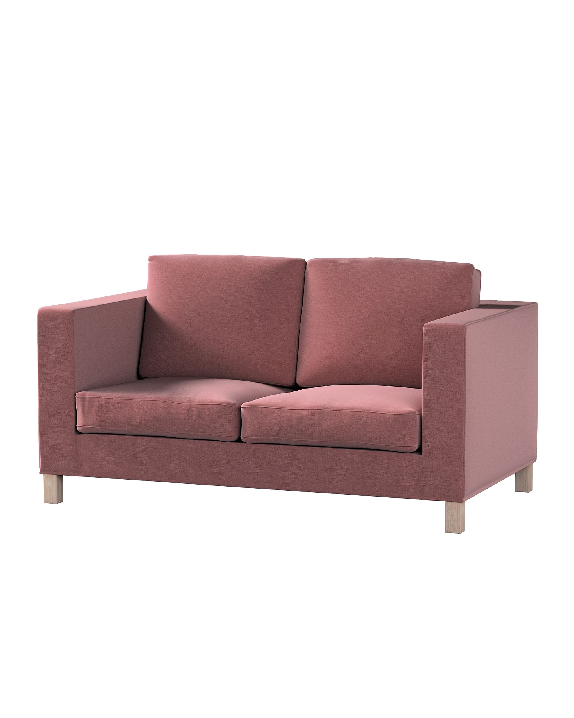 Bezug für Karlanda 2-Sitzer Sofa nicht ausklappbar, kurz Farbe violett Stoff samt