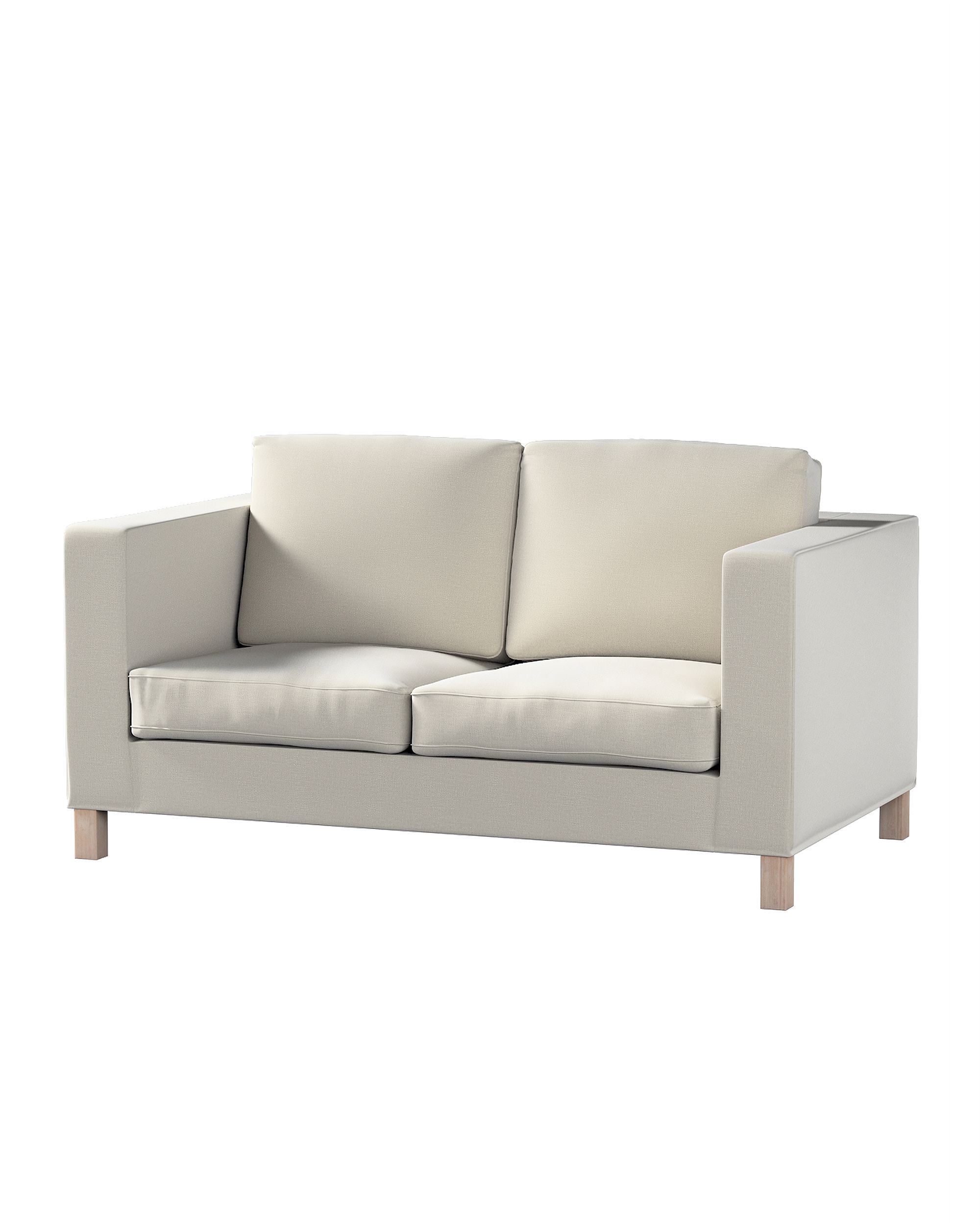 Bezug für Karlanda 2-Sitzer Sofa nicht ausklappbar, kurz Farbe grau Stoff samt