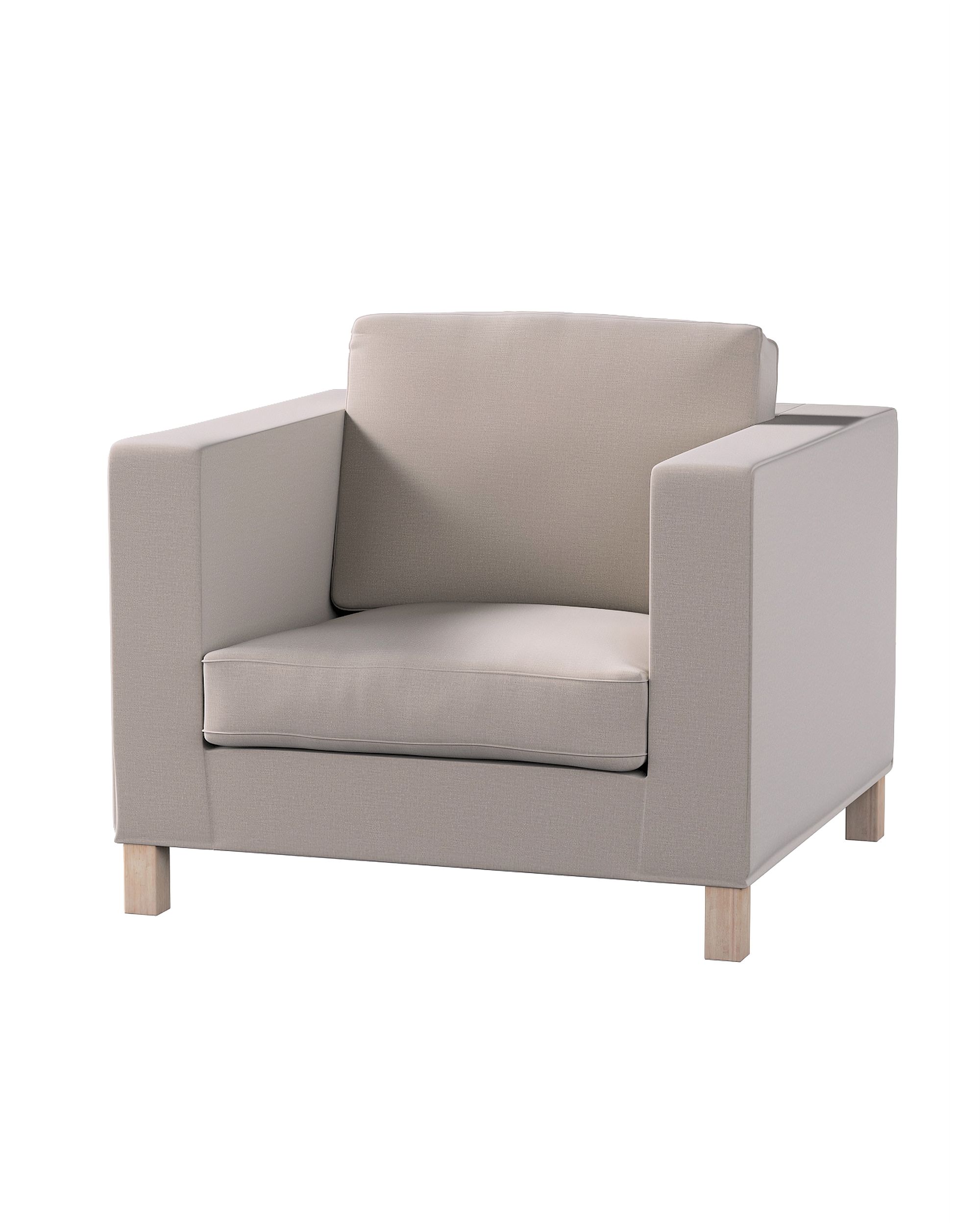 Bezug für Karlanda Sessel, kurz Farbe beige Stoff samt