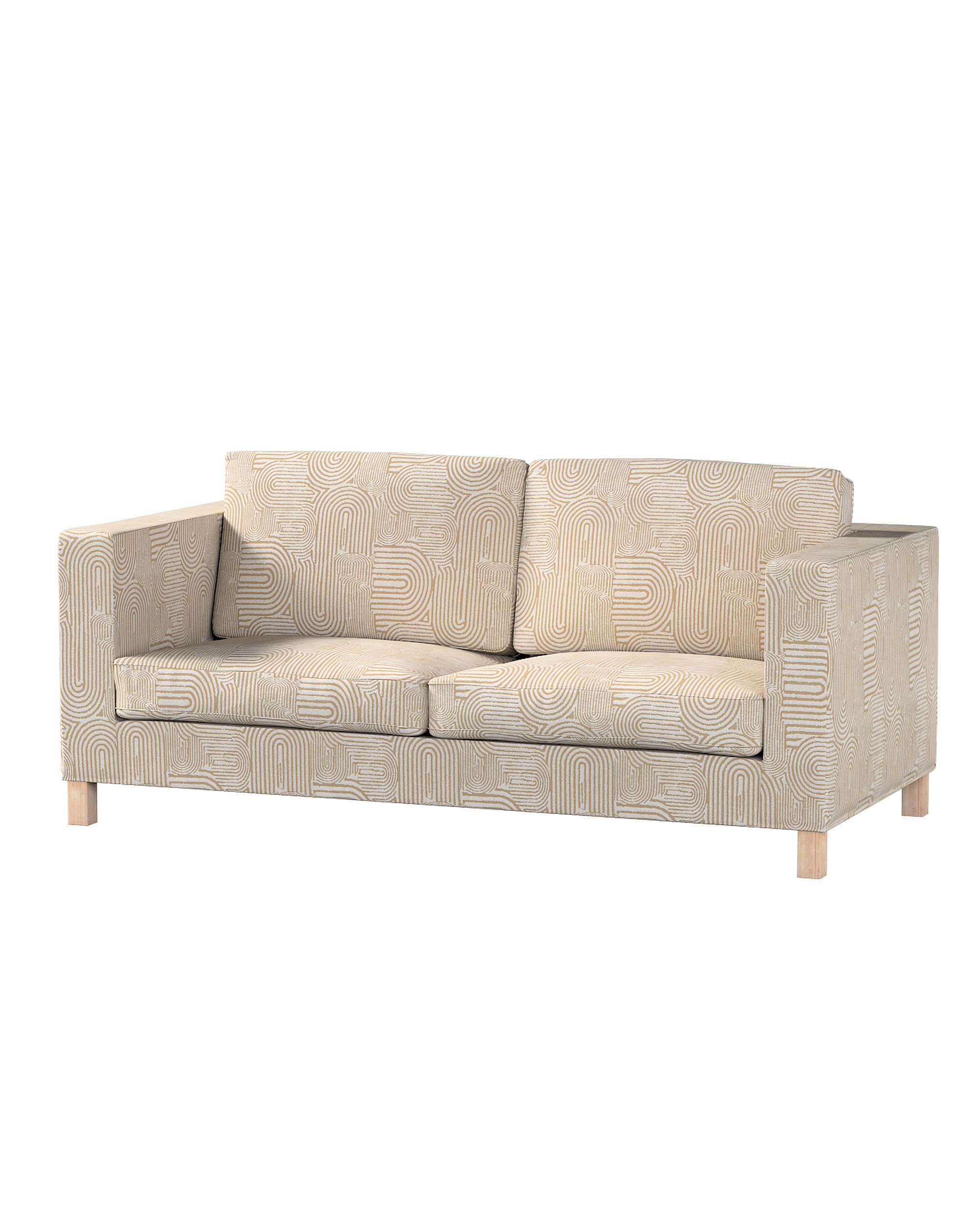 Bezug für Karlanda Schlafsofa, kurz Farbe beige Stoff strukturiert, gemustert
