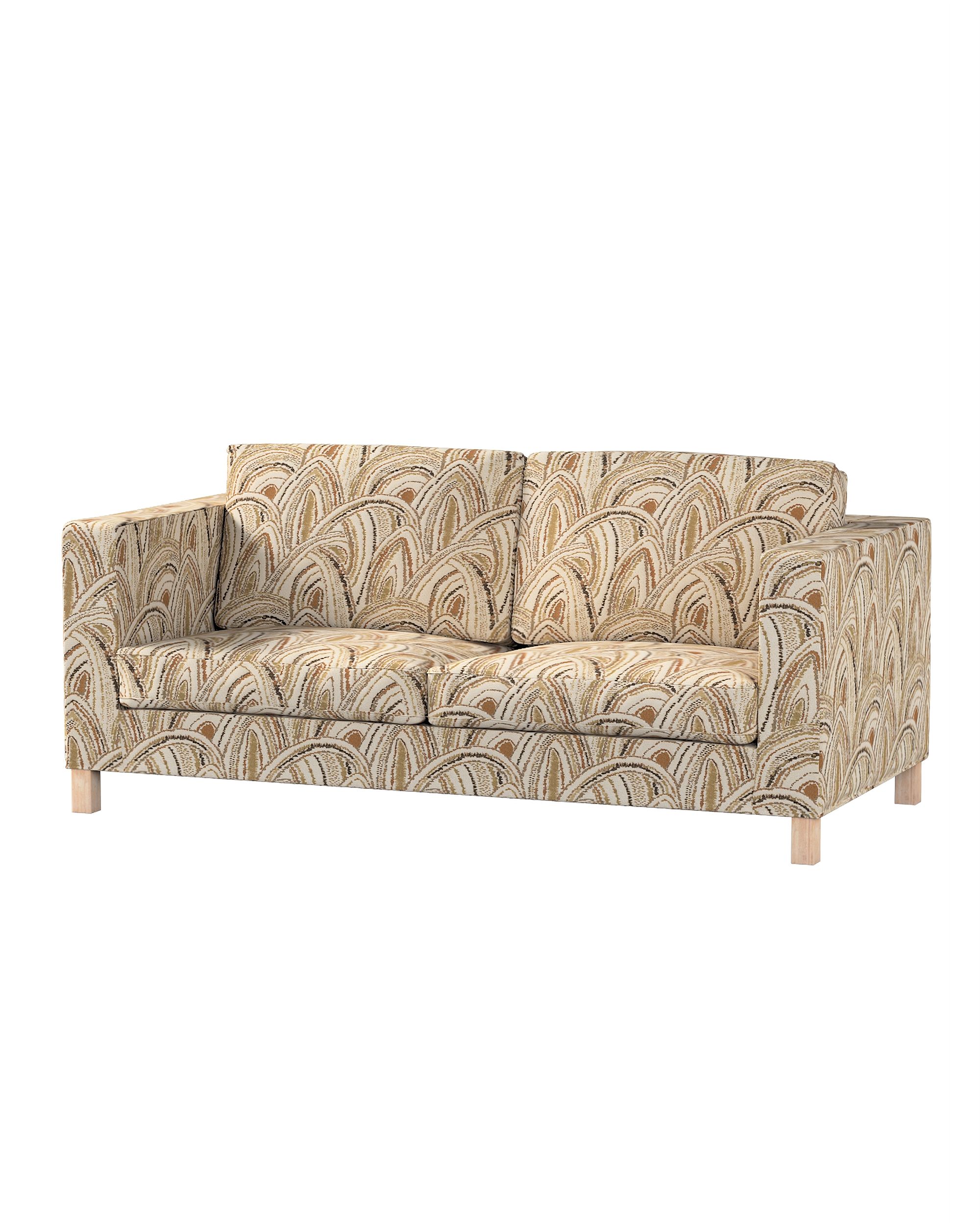 Bezug für Karlanda Schlafsofa, kurz Farbe beige Stoff strukturiert, gemustert