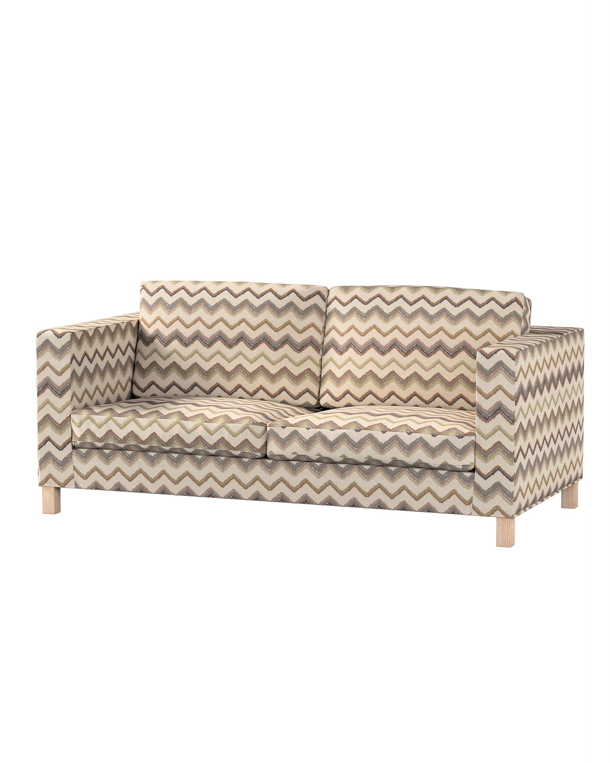 Bezug für Karlanda Schlafsofa, kurz Farbe beige Stoff strukturiert, gemustert