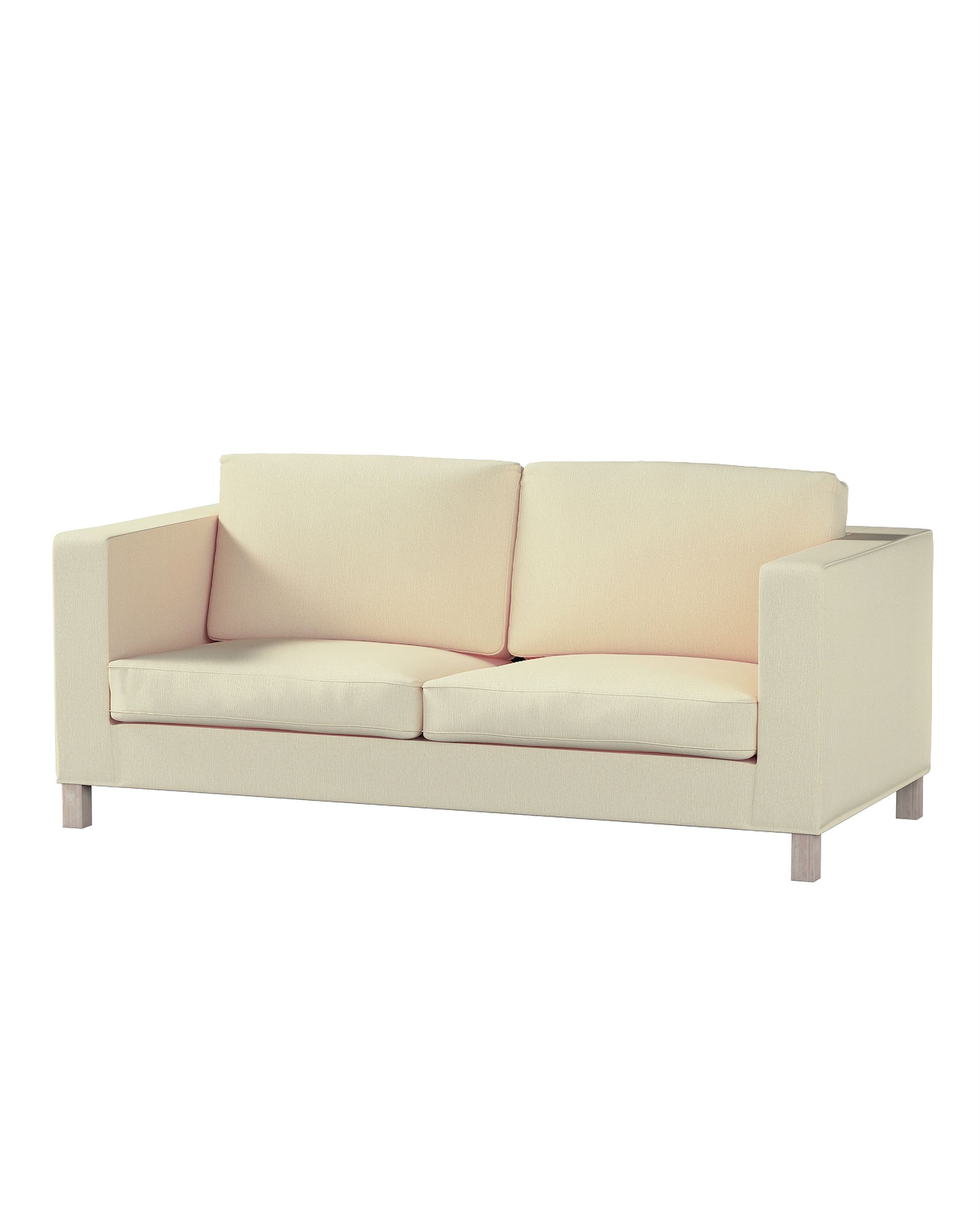 Bezug für Karlanda Schlafsofa, kurz Farbe creme Stoff glänzend, strukturiert