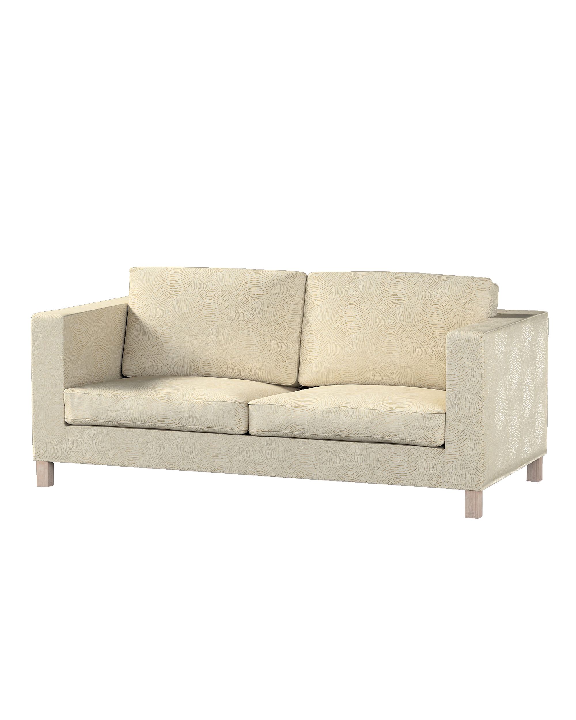 Bezug für Karlanda Schlafsofa, kurz Farbe beige Stoff glänzend, strukturiert, gemustert