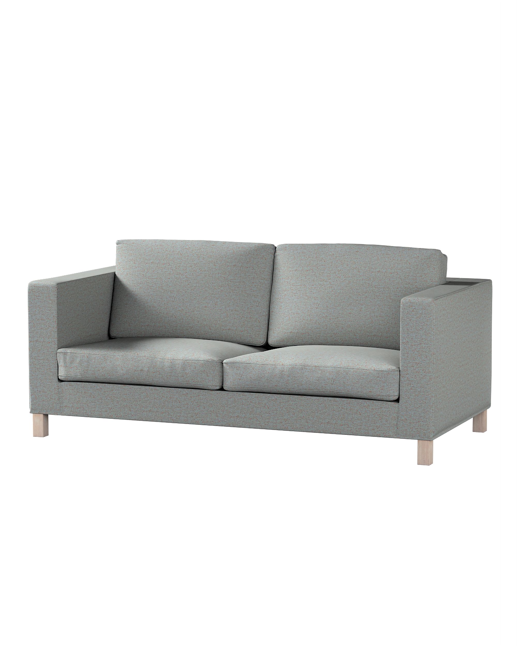 Bezug für Karlanda Schlafsofa, kurz Farbe blau Stoff strukturiert