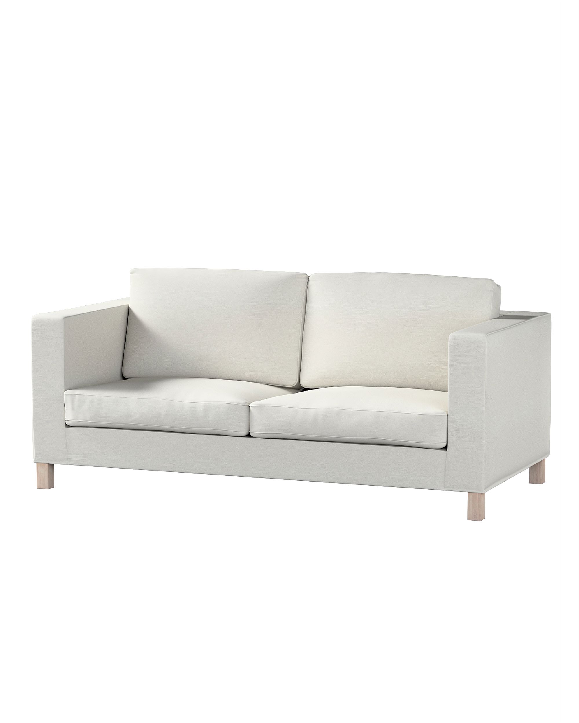 Bezug für Karlanda Schlafsofa, kurz Farbe grau Stoff glänzend, strukturiert, samt